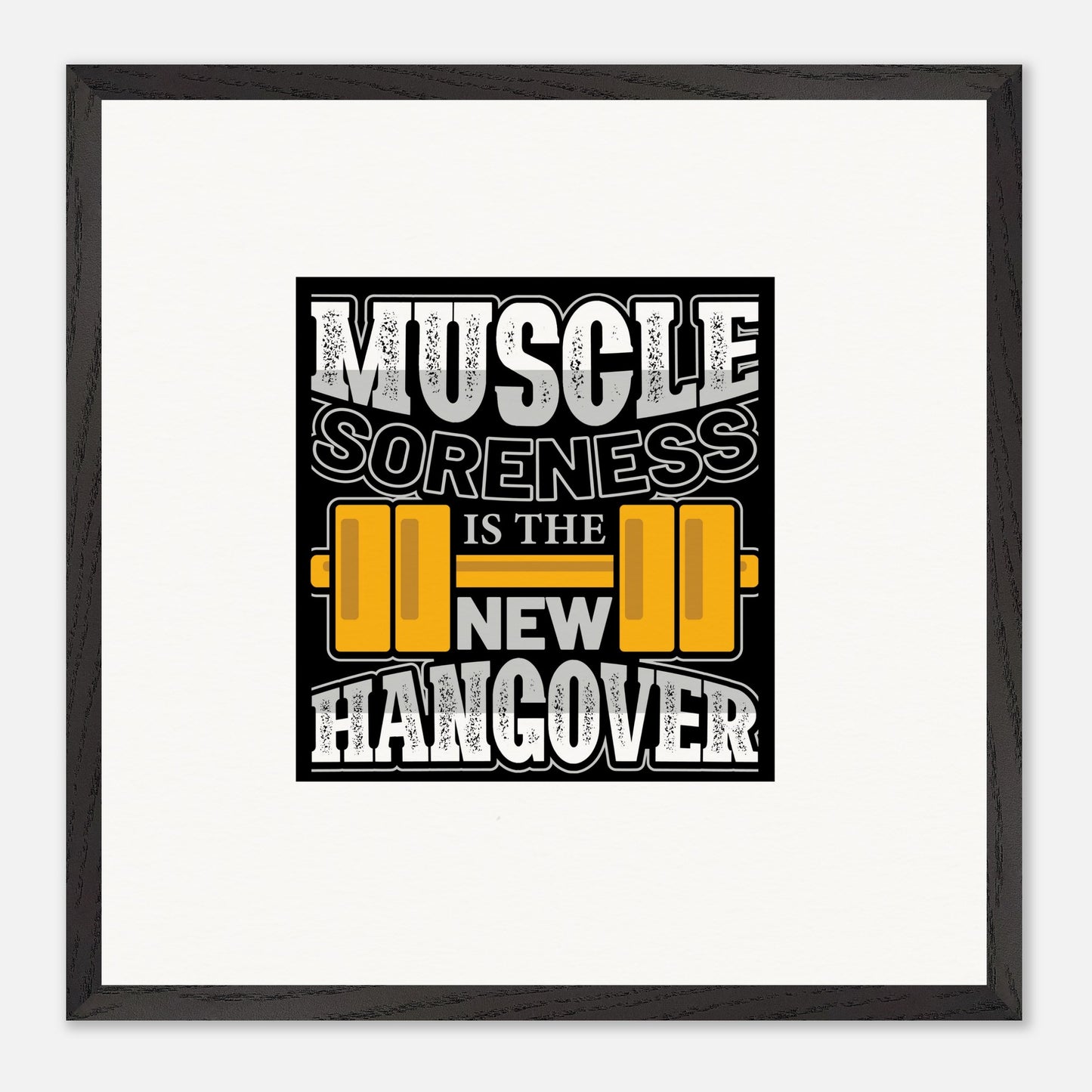 Muscle soreness - Premium Wooden Framed Poster With Museum-Quality MatOur ready-to-hang premium wooden framed posters showcase meticulous craftsmanship. Milled from responsibly sourced oak, our natural frames have a classic appeal, whiMuscle soreness - Premium Wooden Framed Poster