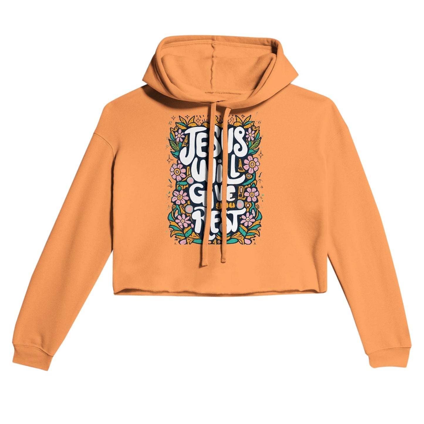 Jesus Rest - Women's Cropped Hoodie | Bella + Canvas 7502An exceptional hoodie that seamlessly blends comfort and style. This fashion-forward garment is an absolute must-have for your wardrobe, effortlessly making a bold sJesus Rest - Women'