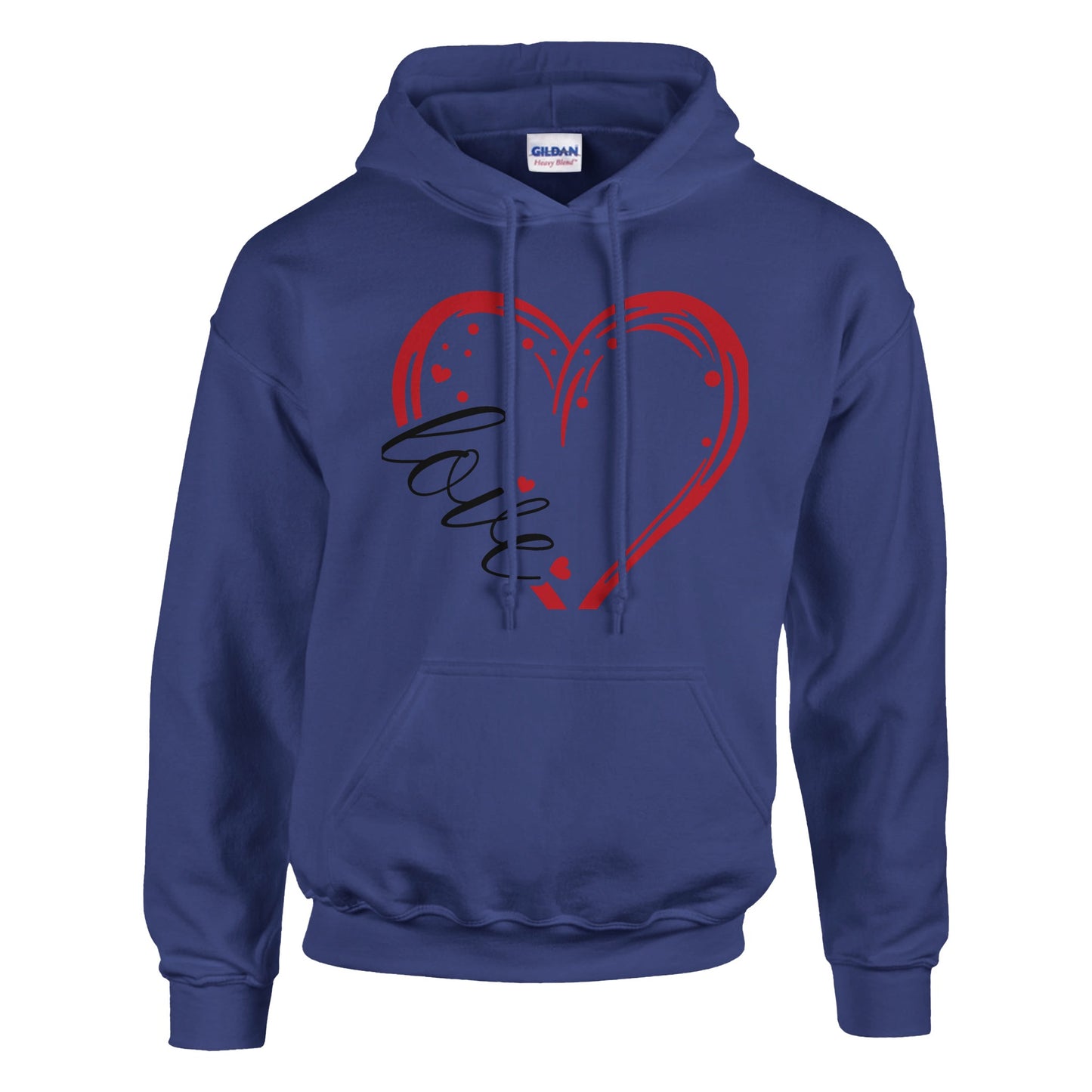 Lovee - Classic Unisex Pullover Hoodie | Gildan® 18500A heavy blend hoodie. Crafted from a soft blend of 50% cotton and 50% polyester.
Features a double-lined hood with matching drawstring.
The fabric's air jet yarn offLovee - Classic Unisex Pullover Hoodie