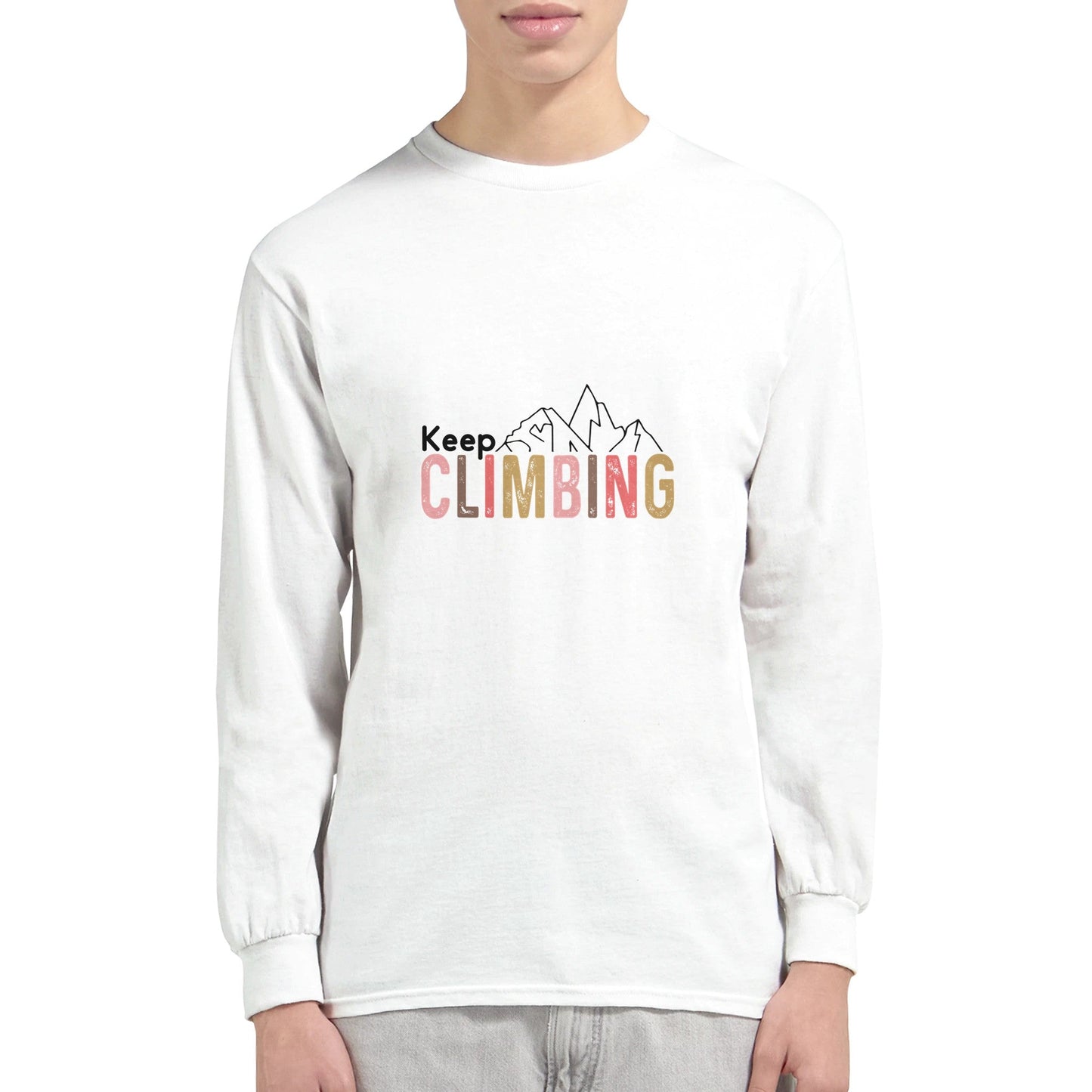 Keep Climbing - Classic Unisex Longsleeve T-shirtClassic fit

Size guide




 
S
M
L
XL
2XL
3XL
4XL
5XL


A) Length (cm)
71.1
73.7
76.2
78.7
81.3
83.8
86
89


B) Half Chest (cm)
45.7
50.8
55.9
61
66
71.1
76
81


C)Climbing - Classic Unisex Longsleeve