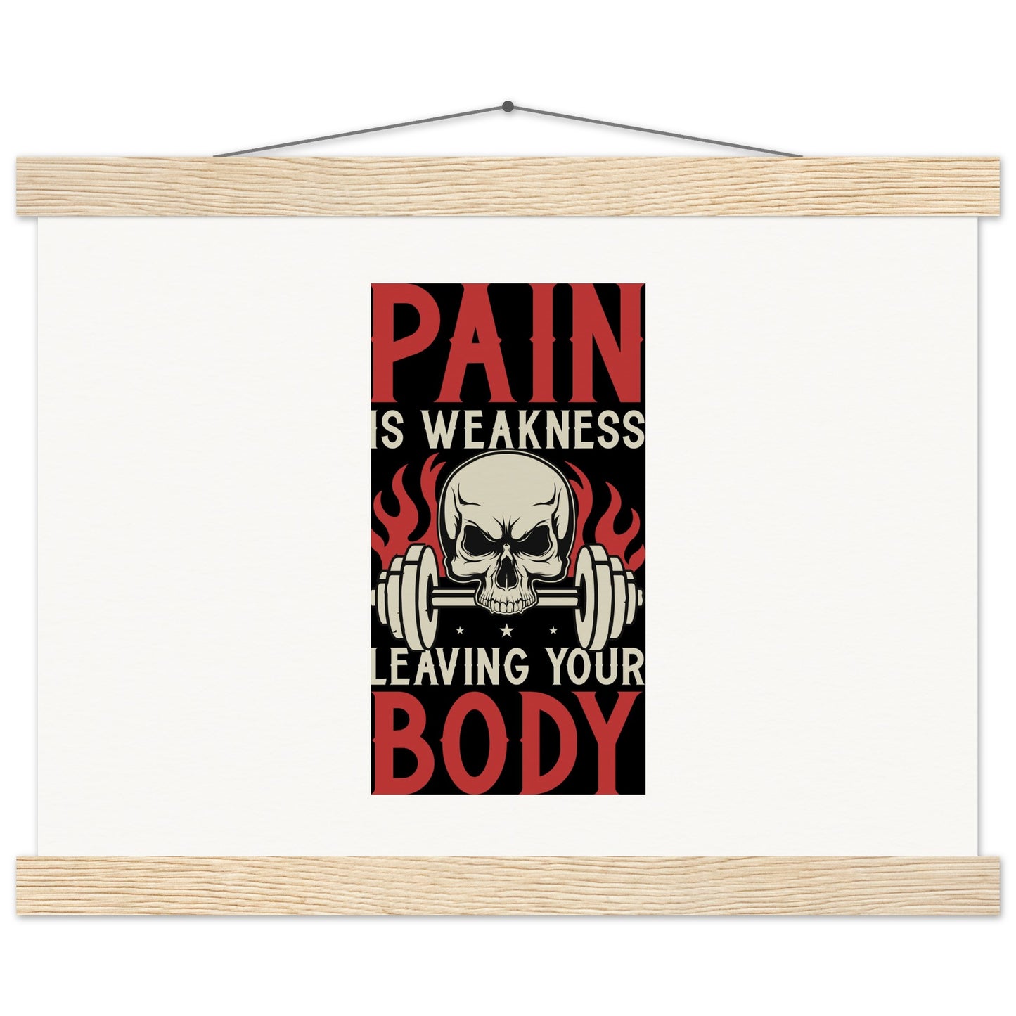 Pain - Museum-Quality Matte Paper Poster with HangerOur minimalist wooden hangers are made with four magnetic wooden dowels, two that clamp to the top of your print and two that clamp to the bottom to give a vintage lPain - Museum-Quality Matte Paper Poster