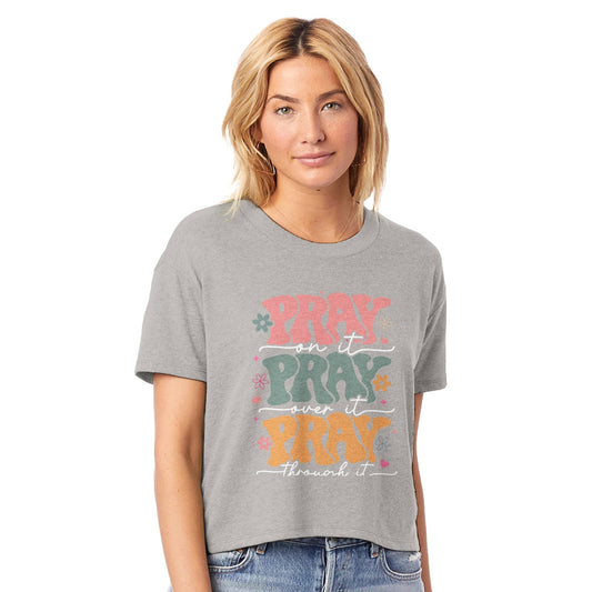 women's Headliner Cropped Crewneck T-Shirt