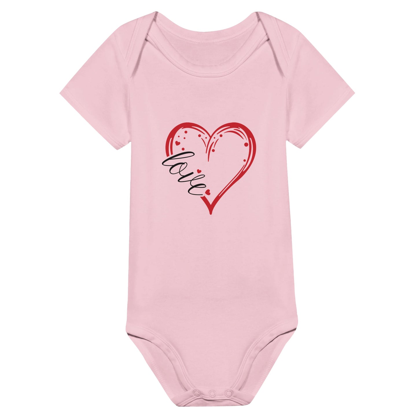 Love - Classic Baby Short Sleeve BodysuitA baby must-have, our short sleeve crewneck bodysuits combine both function and fashion. The lap shoulders and leg openings make it easy for the baby to get in and oLove - Classic Baby Short Sleeve Bodysuit