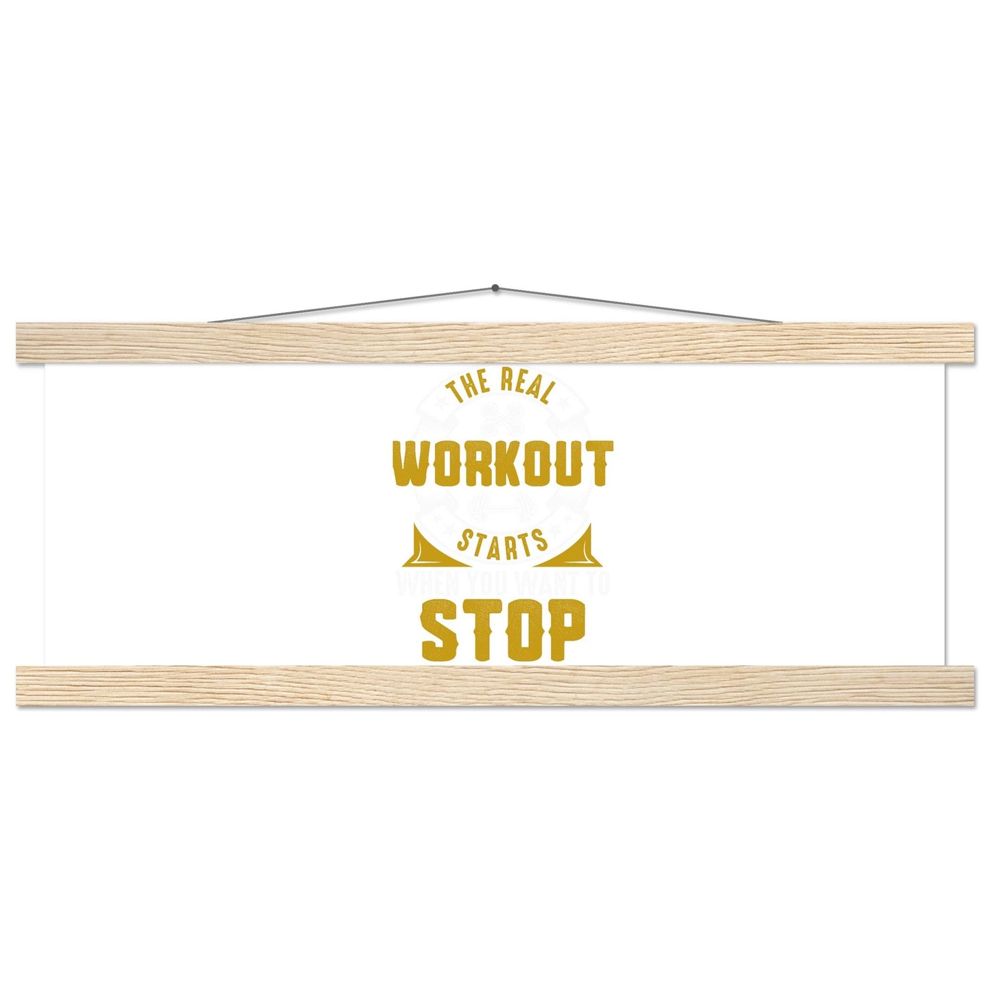 Gym Needs Me - Premium Matte Paper Poster with HangerOur minimalist wooden hangers are made with four magnetic wooden dowels, two that clamp to the top of your print and two that clamp to the bottom to give a vintage l- Premium Matte Paper Poster