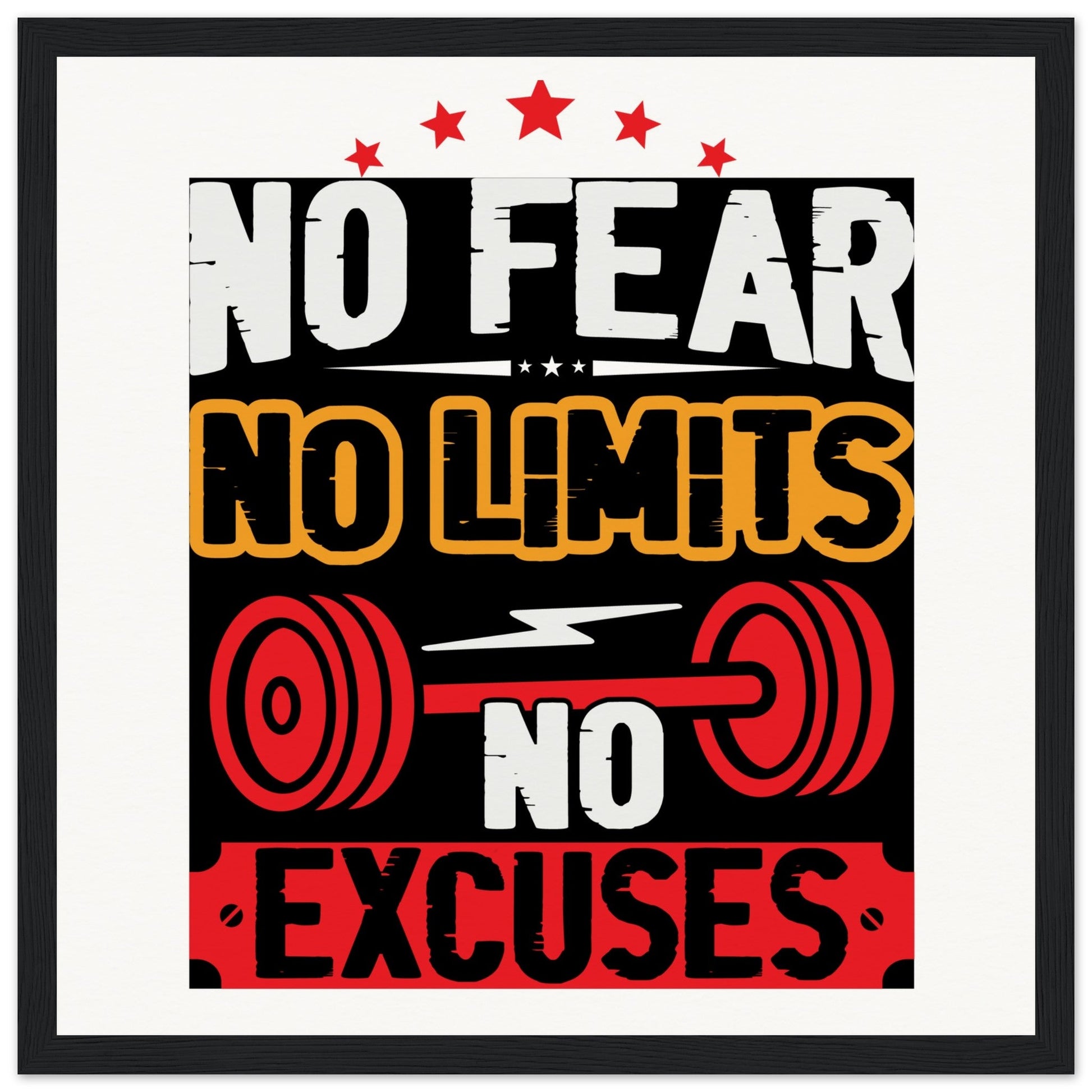 No Limits - Museum-Quality Matte Paper Wooden Framed PosterOur ready-to-hang wooden framed posters are sturdy, durable, and ready to hang instantly! The poster is made on our master's edition, archival museum-quality paper. Limits - Museum-Quality Matte Paper Wooden Framed Poster