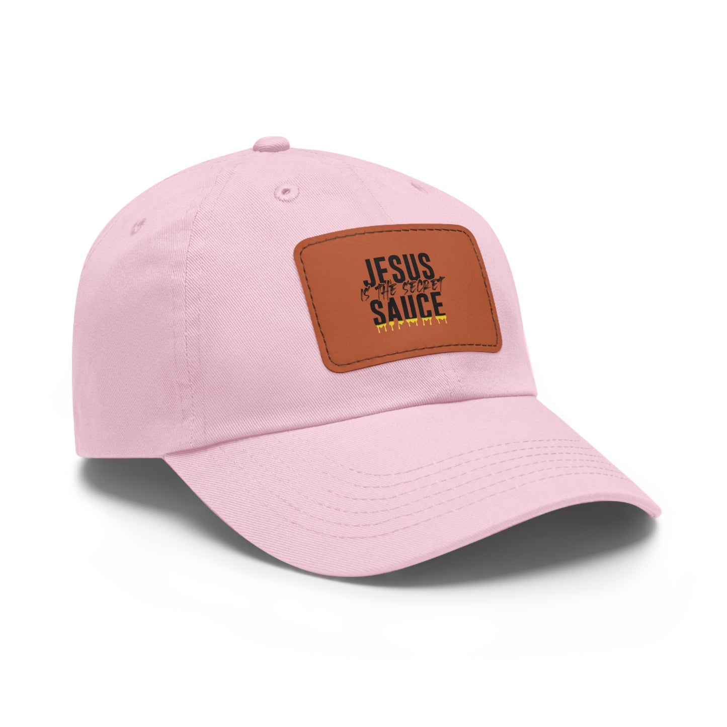 Dad Hat with Leather Patch (Rectangle)