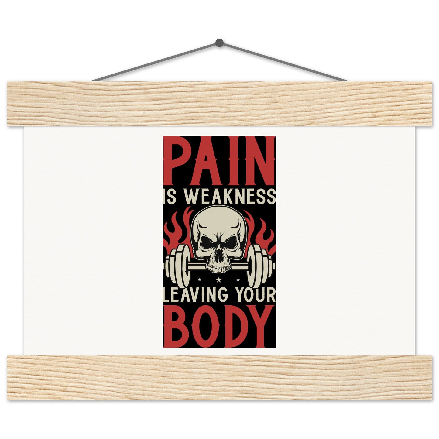 Pain - Museum-Quality Matte Paper Poster with HangerOur minimalist wooden hangers are made with four magnetic wooden dowels, two that clamp to the top of your print and two that clamp to the bottom to give a vintage lPain - Museum-Quality Matte Paper Poster