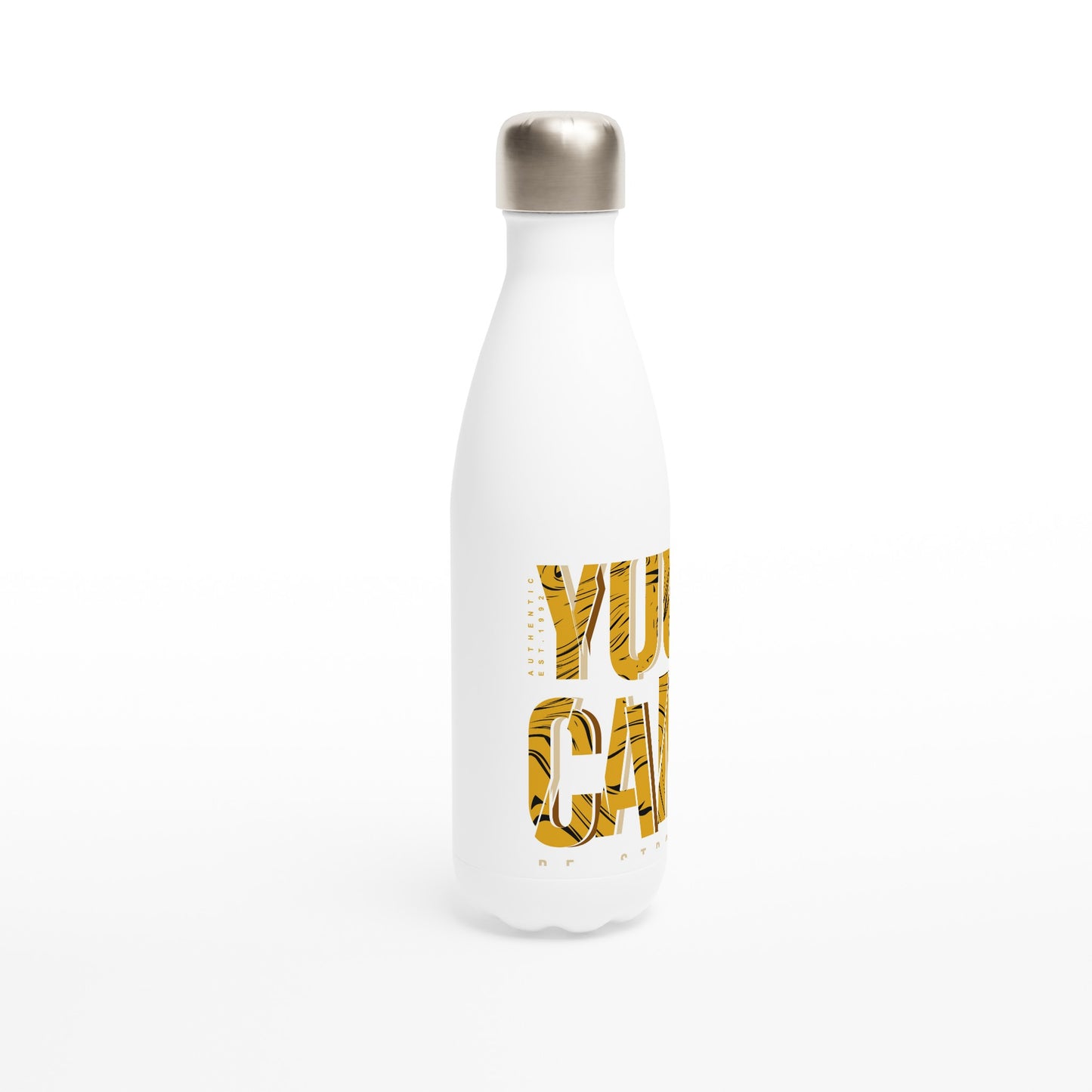 White 17oz Stainless Steel Water BottleDon’t leave home without this sleek 17oz water bottle to keep you hydrated. It’s made from high-quality stainless steel and has double-wall insulation to keep cold dWhite 17oz Stainless Steel Water Bottle