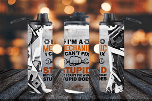 I am a Mechanic-themed Custom Tumbler