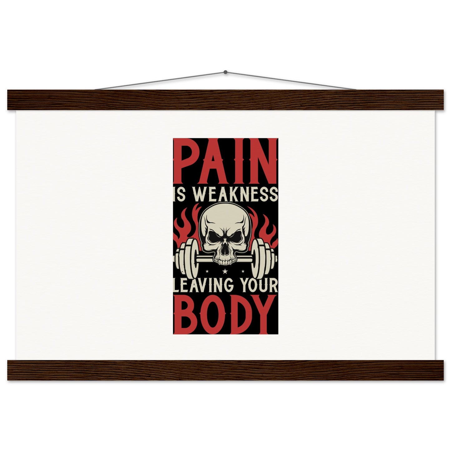 Pain - Museum-Quality Matte Paper Poster with HangerOur minimalist wooden hangers are made with four magnetic wooden dowels, two that clamp to the top of your print and two that clamp to the bottom to give a vintage lPain - Museum-Quality Matte Paper Poster