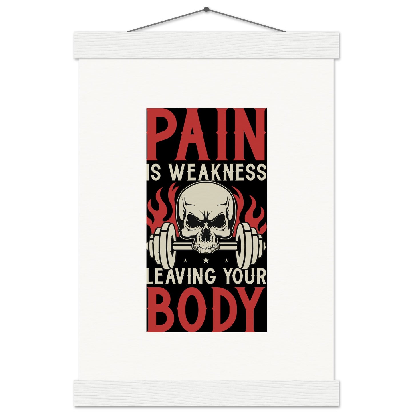 Pain - Museum-Quality Matte Paper Poster with HangerOur minimalist wooden hangers are made with four magnetic wooden dowels, two that clamp to the top of your print and two that clamp to the bottom to give a vintage lPain - Museum-Quality Matte Paper Poster