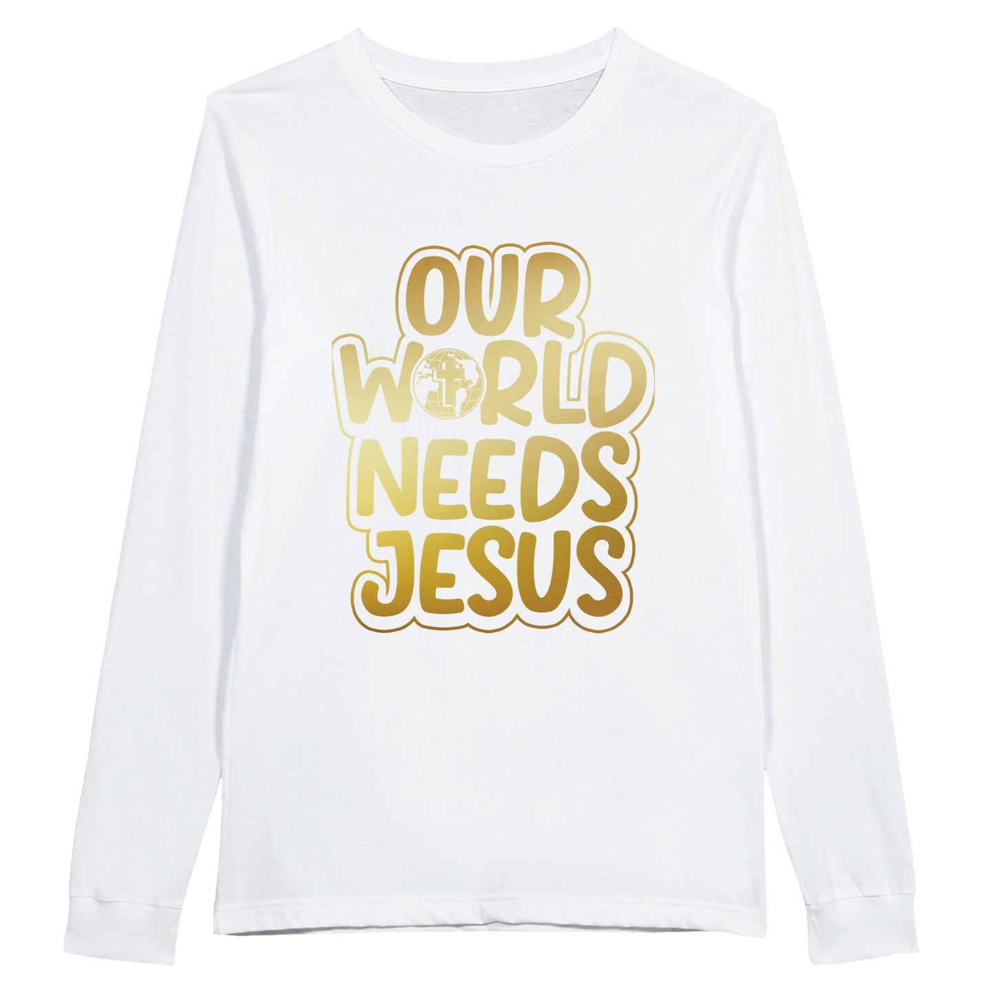 Our Word Needs Jesus - Premium Unisex Longsleeve T-shirtThis soft long-sleeved crew shirt is a good choice for a classic long sleeve t-shirt.
100% combed ringspun cotton32 singles thread weight4.3 oz. fabric weightFabric Jesus - Premium Unisex Longsleeve