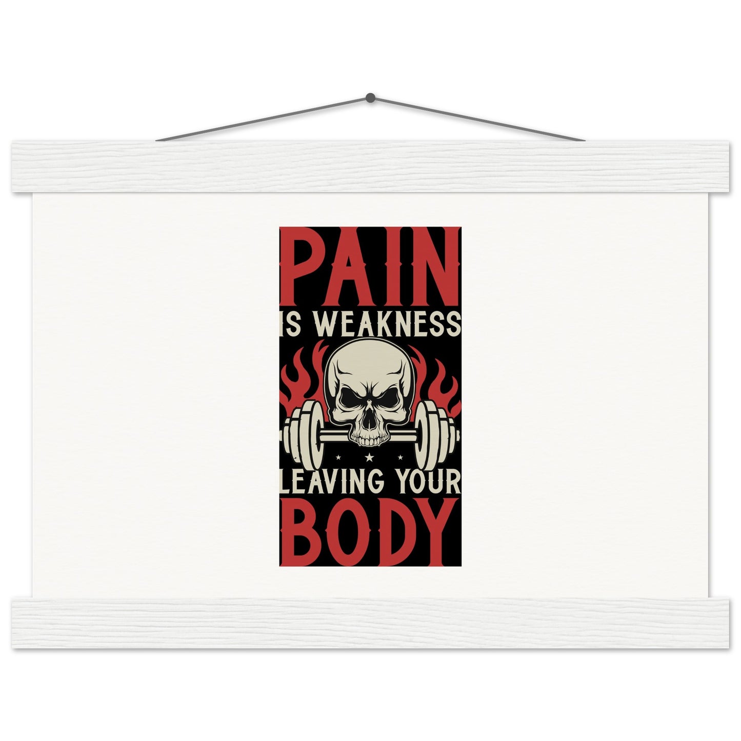 Pain - Museum-Quality Matte Paper Poster with HangerOur minimalist wooden hangers are made with four magnetic wooden dowels, two that clamp to the top of your print and two that clamp to the bottom to give a vintage lPain - Museum-Quality Matte Paper Poster