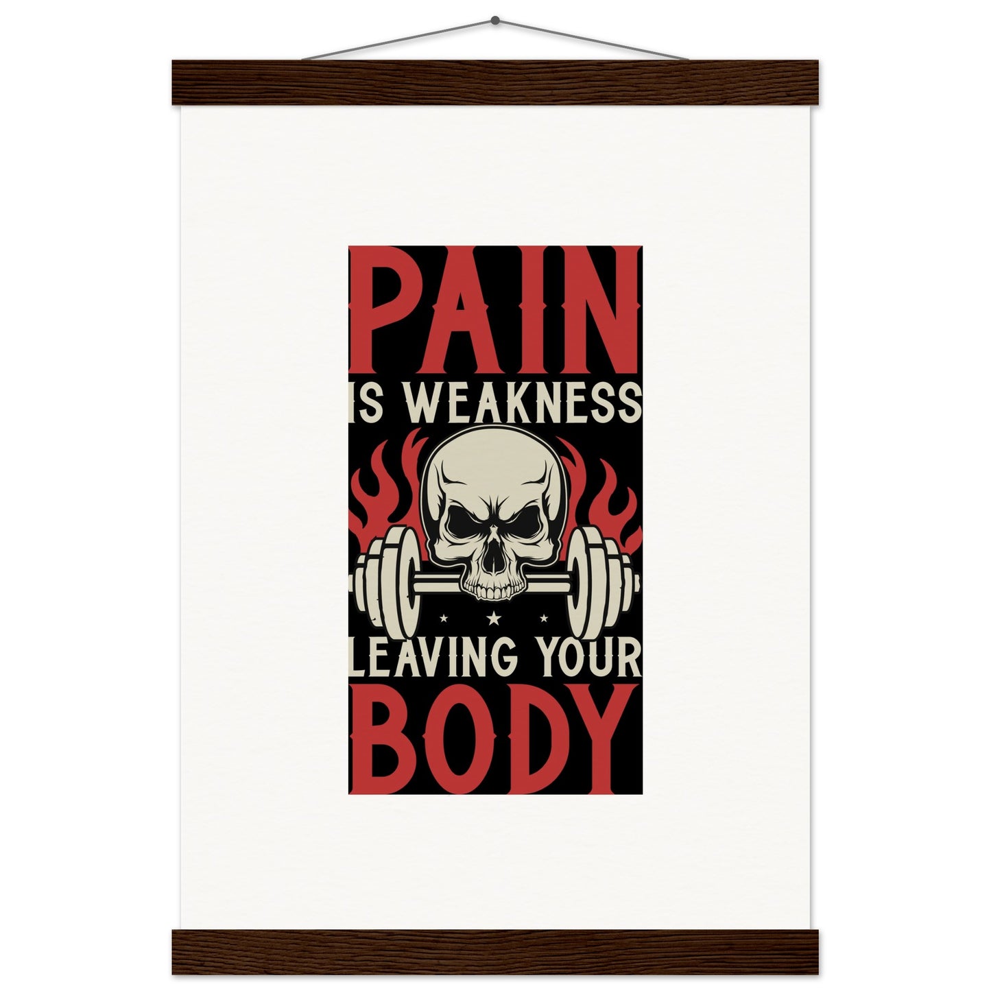 Pain - Museum-Quality Matte Paper Poster with HangerOur minimalist wooden hangers are made with four magnetic wooden dowels, two that clamp to the top of your print and two that clamp to the bottom to give a vintage lPain - Museum-Quality Matte Paper Poster