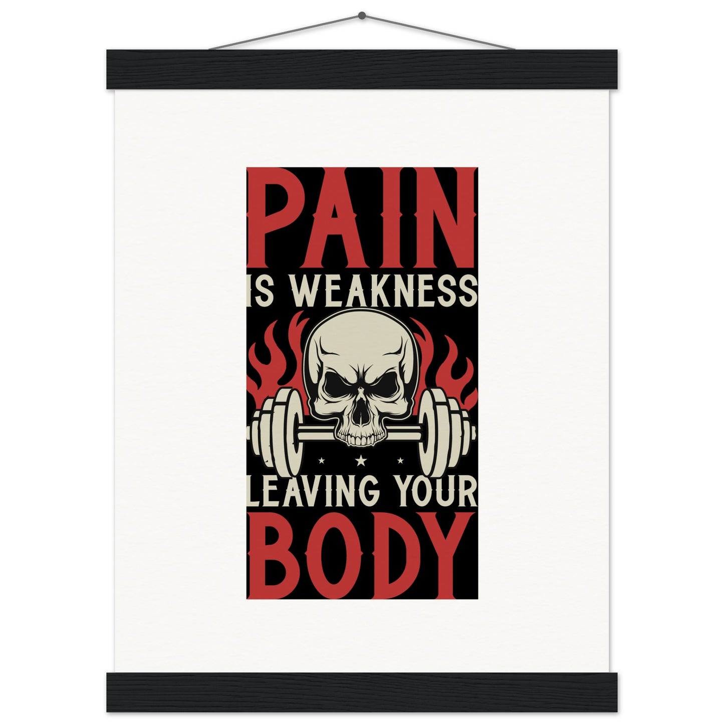 Pain - Museum-Quality Matte Paper Poster with HangerOur minimalist wooden hangers are made with four magnetic wooden dowels, two that clamp to the top of your print and two that clamp to the bottom to give a vintage lPain - Museum-Quality Matte Paper Poster