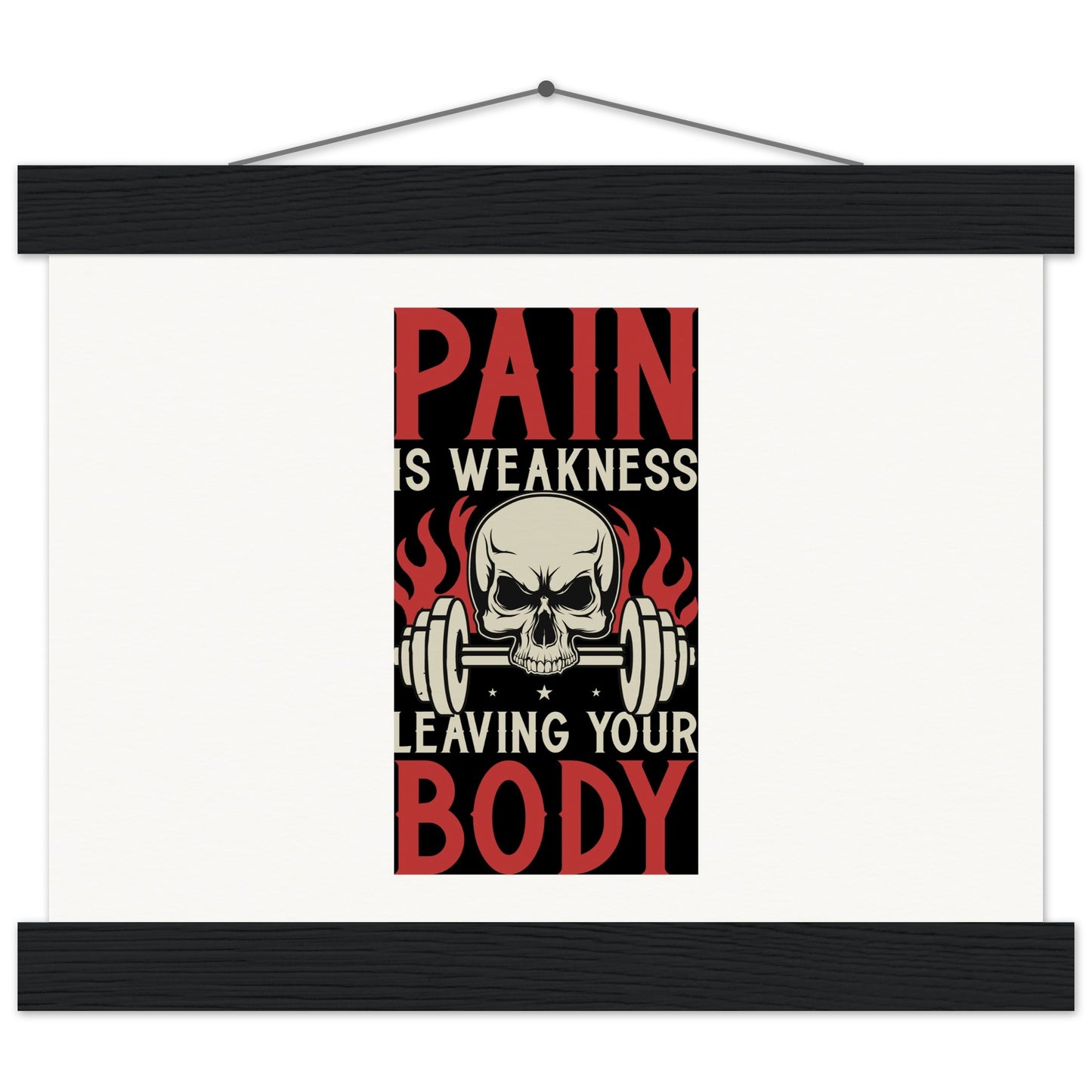 Pain - Museum-Quality Matte Paper Poster with HangerOur minimalist wooden hangers are made with four magnetic wooden dowels, two that clamp to the top of your print and two that clamp to the bottom to give a vintage lPain - Museum-Quality Matte Paper Poster