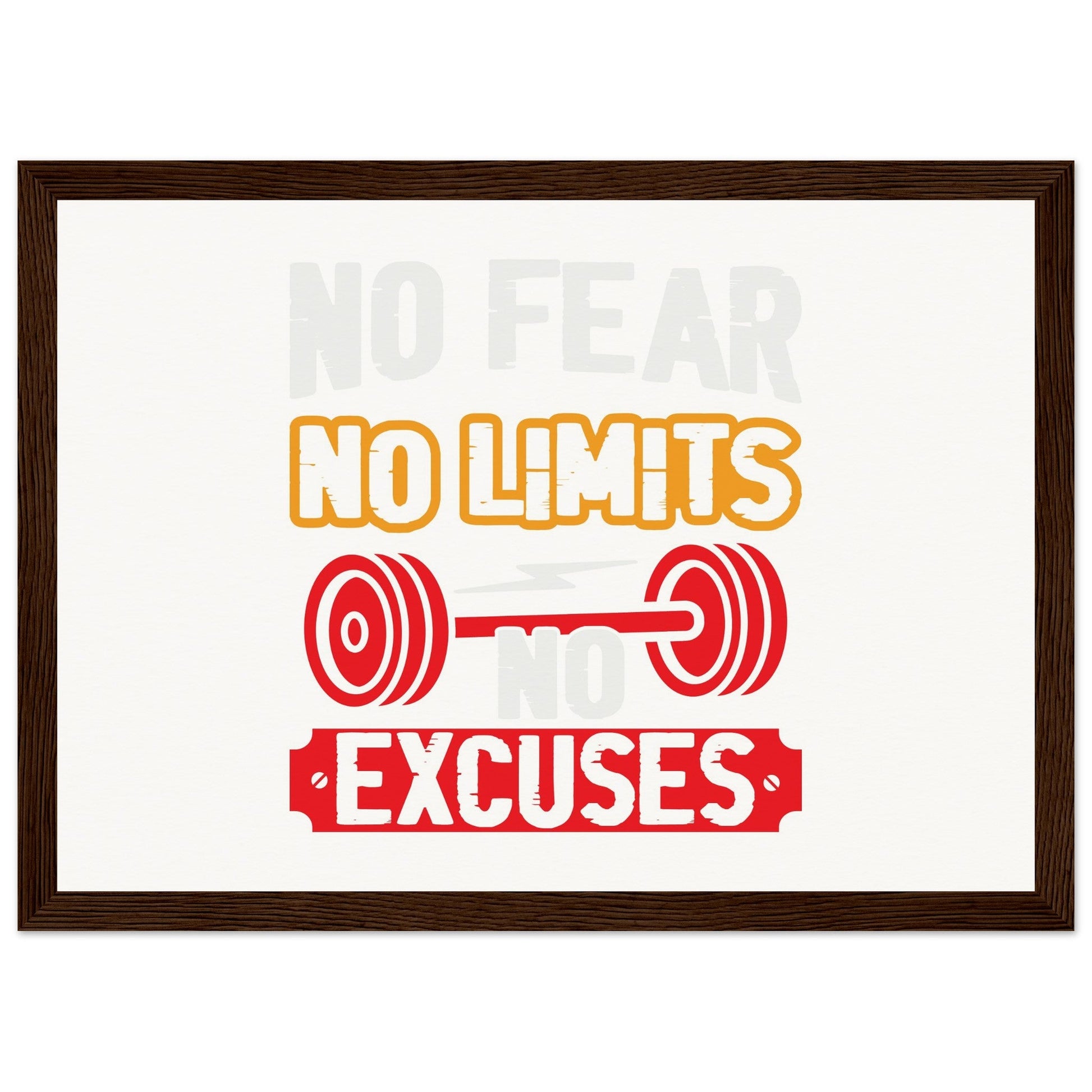 No Limits - Museum-Quality Matte Paper Wooden Framed PosterOur ready-to-hang wooden framed posters are sturdy, durable, and ready to hang instantly! The poster is made on our master's edition, archival museum-quality paper. Limits - Museum-Quality Matte Paper Wooden Framed Poster