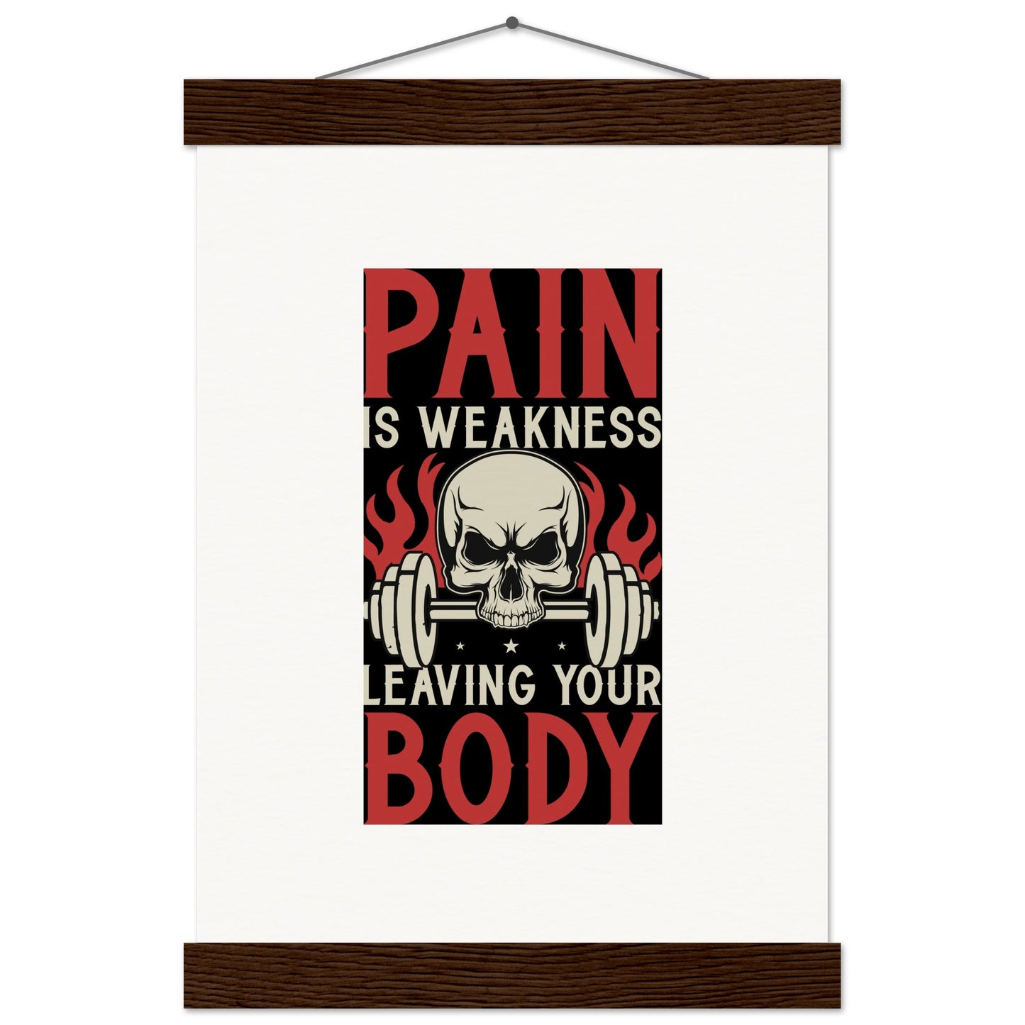 Pain - Museum-Quality Matte Paper Poster with HangerOur minimalist wooden hangers are made with four magnetic wooden dowels, two that clamp to the top of your print and two that clamp to the bottom to give a vintage lPain - Museum-Quality Matte Paper Poster