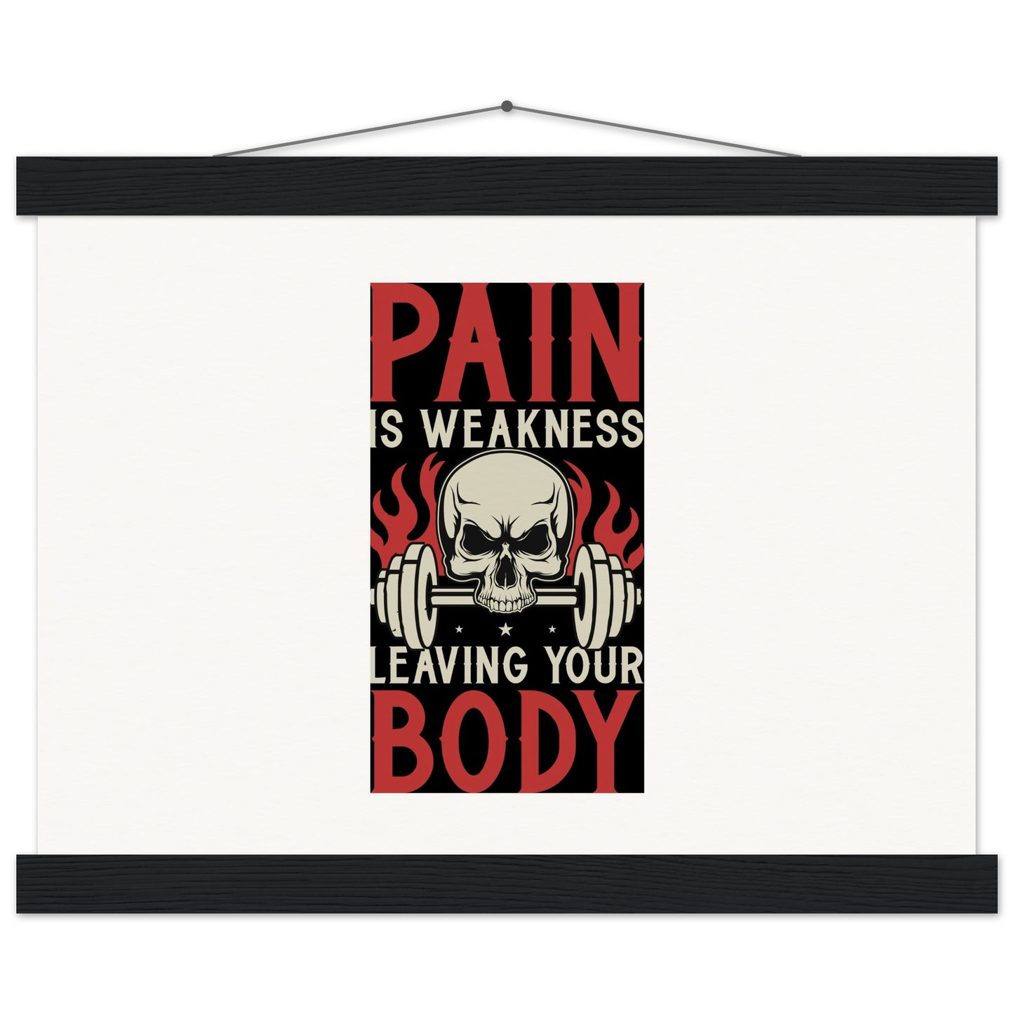 Pain - Museum-Quality Matte Paper Poster with HangerOur minimalist wooden hangers are made with four magnetic wooden dowels, two that clamp to the top of your print and two that clamp to the bottom to give a vintage lPain - Museum-Quality Matte Paper Poster