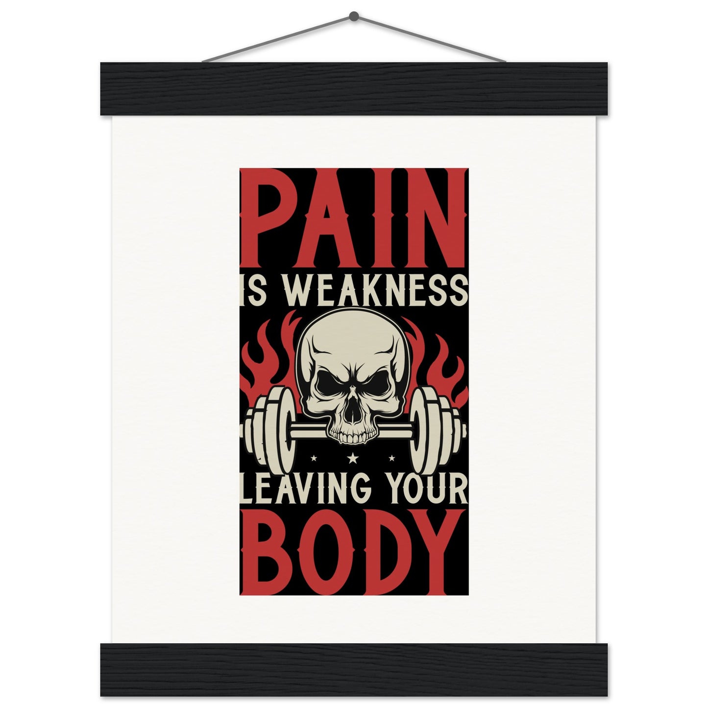 Pain - Museum-Quality Matte Paper Poster with HangerOur minimalist wooden hangers are made with four magnetic wooden dowels, two that clamp to the top of your print and two that clamp to the bottom to give a vintage lPain - Museum-Quality Matte Paper Poster