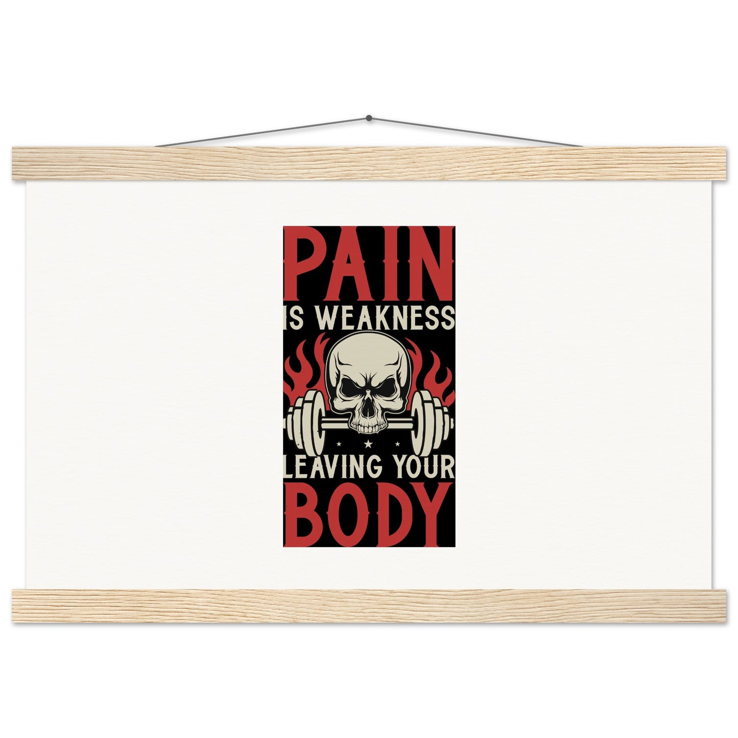 Pain - Museum-Quality Matte Paper Poster with HangerOur minimalist wooden hangers are made with four magnetic wooden dowels, two that clamp to the top of your print and two that clamp to the bottom to give a vintage lPain - Museum-Quality Matte Paper Poster