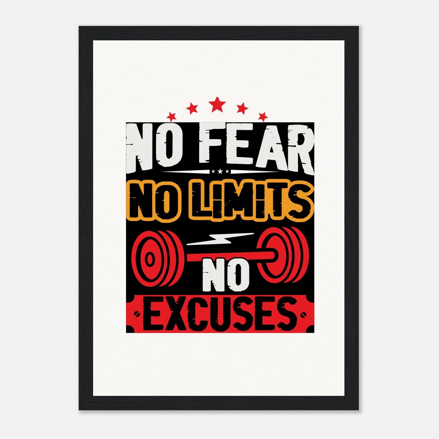 No Limits - Museum-Quality Matte Paper Wooden Framed PosterOur ready-to-hang wooden framed posters are sturdy, durable, and ready to hang instantly! The poster is made on our master's edition, archival museum-quality paper. Limits - Museum-Quality Matte Paper Wooden Framed Poster