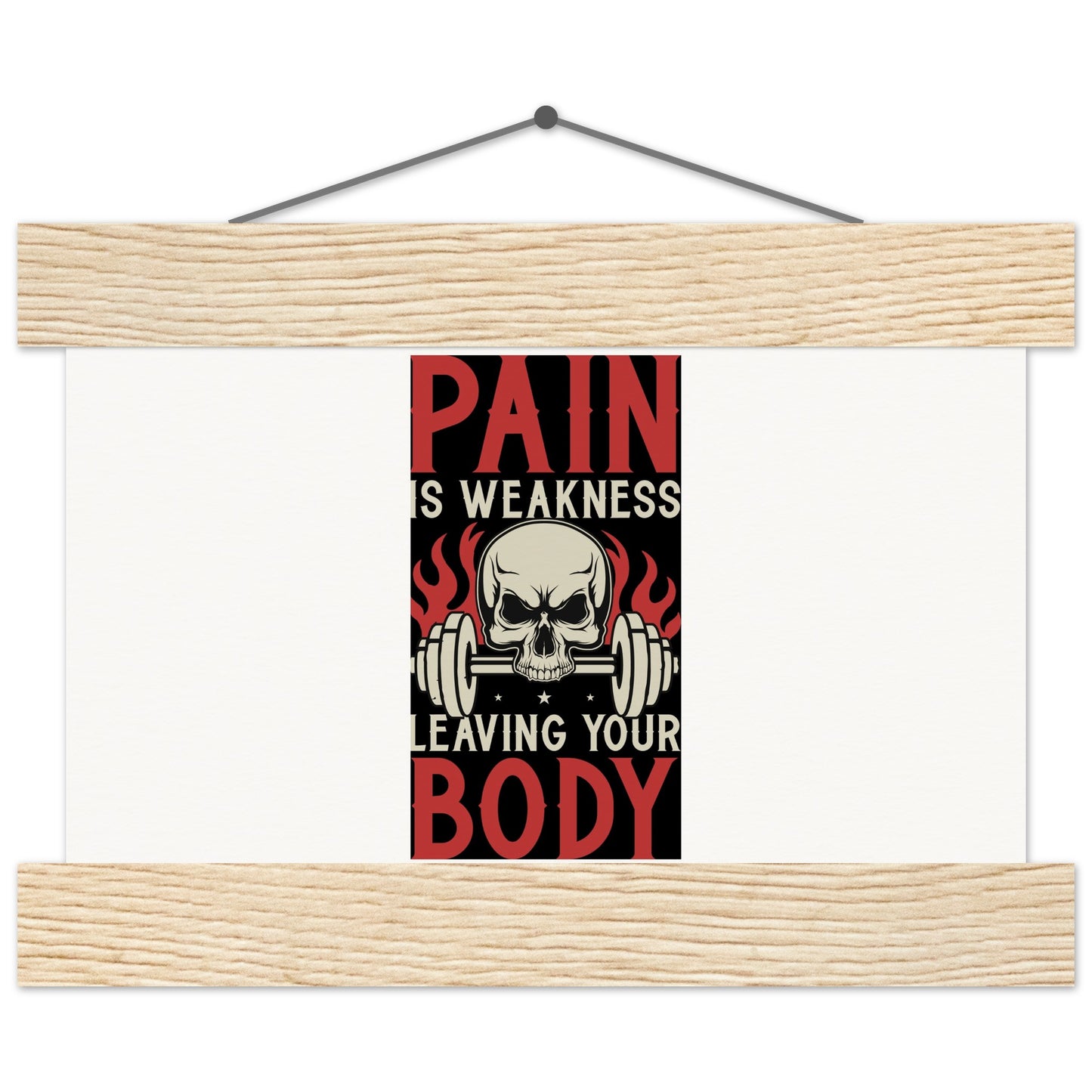 Pain - Museum-Quality Matte Paper Poster with HangerOur minimalist wooden hangers are made with four magnetic wooden dowels, two that clamp to the top of your print and two that clamp to the bottom to give a vintage lPain - Museum-Quality Matte Paper Poster