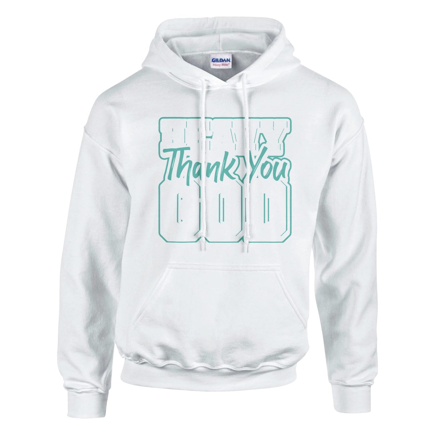 Thank You God - Classic Unisex Pullover Hoodie | Gildan® 18500A heavy blend hoodie. Crafted from a soft blend of 50% cotton and 50% polyester.
Features a double-lined hood with matching drawstring.
The fabric's air jet yarn offGod - Classic Unisex Pullover Hoodie