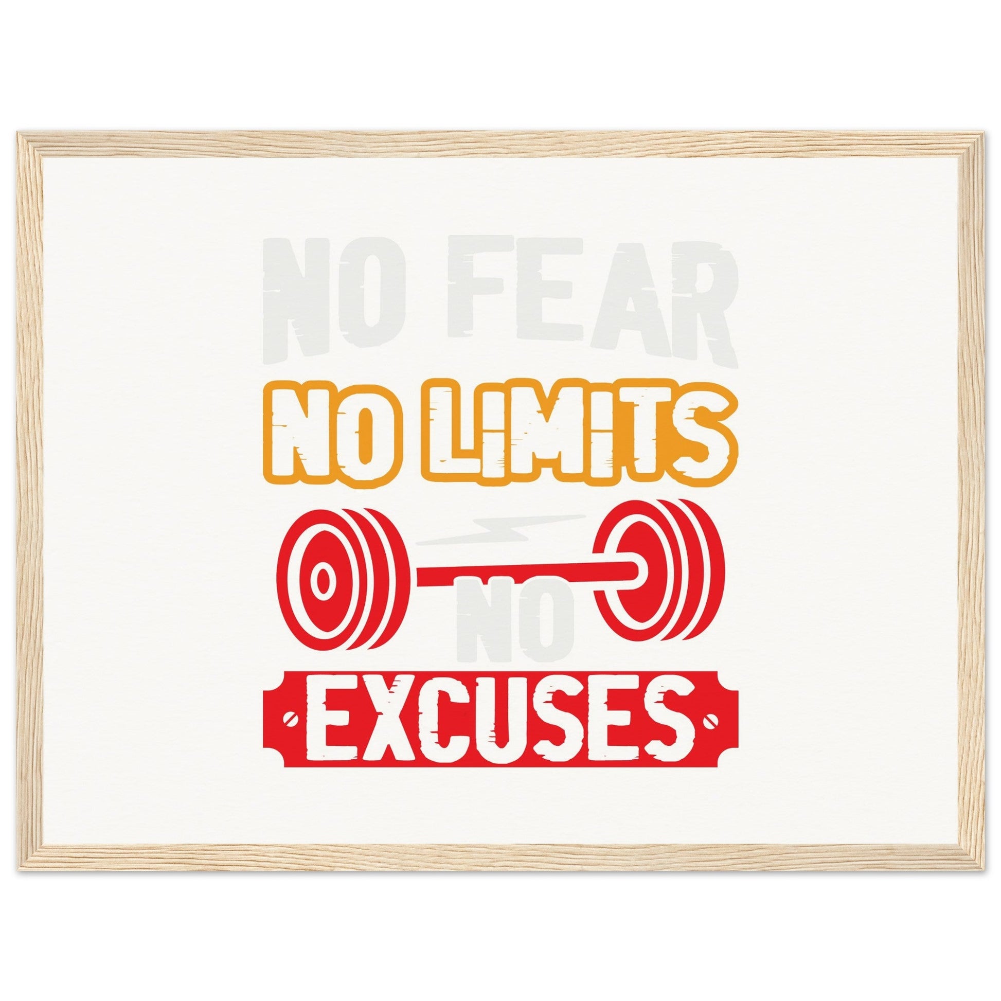 No Limits - Museum-Quality Matte Paper Wooden Framed PosterOur ready-to-hang wooden framed posters are sturdy, durable, and ready to hang instantly! The poster is made on our master's edition, archival museum-quality paper. Limits - Museum-Quality Matte Paper Wooden Framed Poster