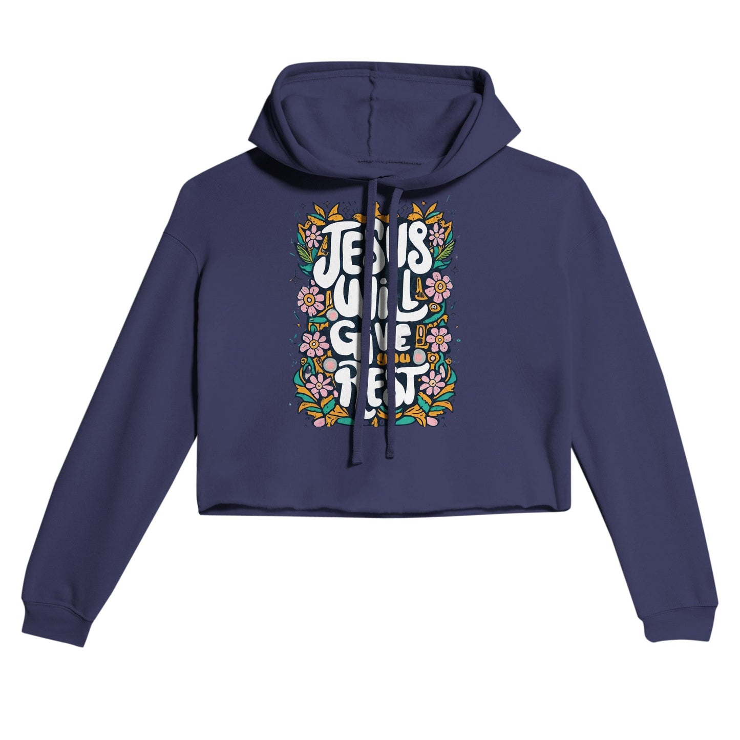 Jesus Rest - Women's Cropped Hoodie | Bella + Canvas 7502An exceptional hoodie that seamlessly blends comfort and style. This fashion-forward garment is an absolute must-have for your wardrobe, effortlessly making a bold sJesus Rest - Women'