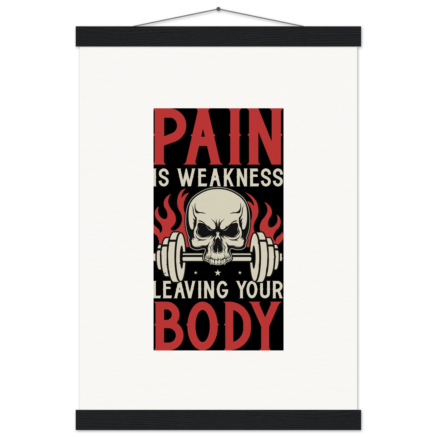 Pain - Museum-Quality Matte Paper Poster with HangerOur minimalist wooden hangers are made with four magnetic wooden dowels, two that clamp to the top of your print and two that clamp to the bottom to give a vintage lPain - Museum-Quality Matte Paper Poster