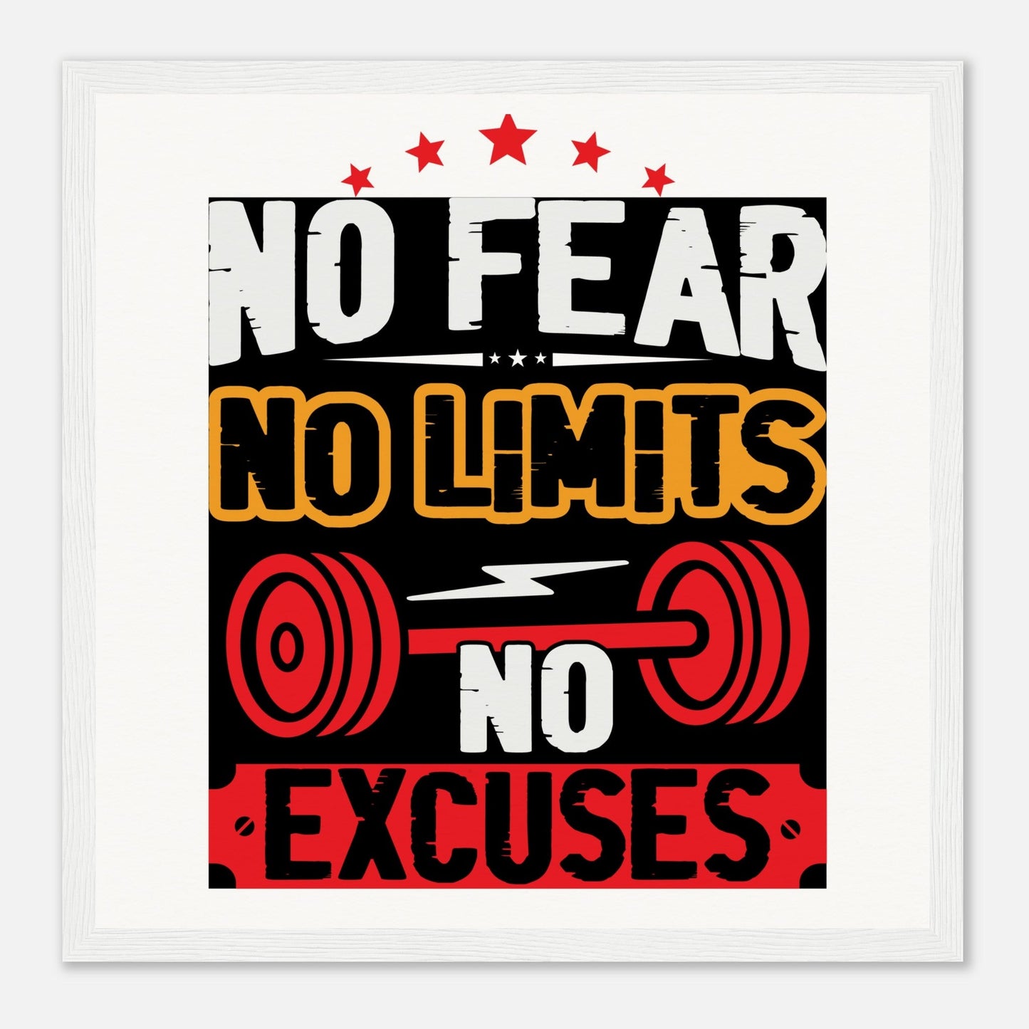 No Limits - Museum-Quality Matte Paper Wooden Framed PosterOur ready-to-hang wooden framed posters are sturdy, durable, and ready to hang instantly! The poster is made on our master's edition, archival museum-quality paper. Limits - Museum-Quality Matte Paper Wooden Framed Poster