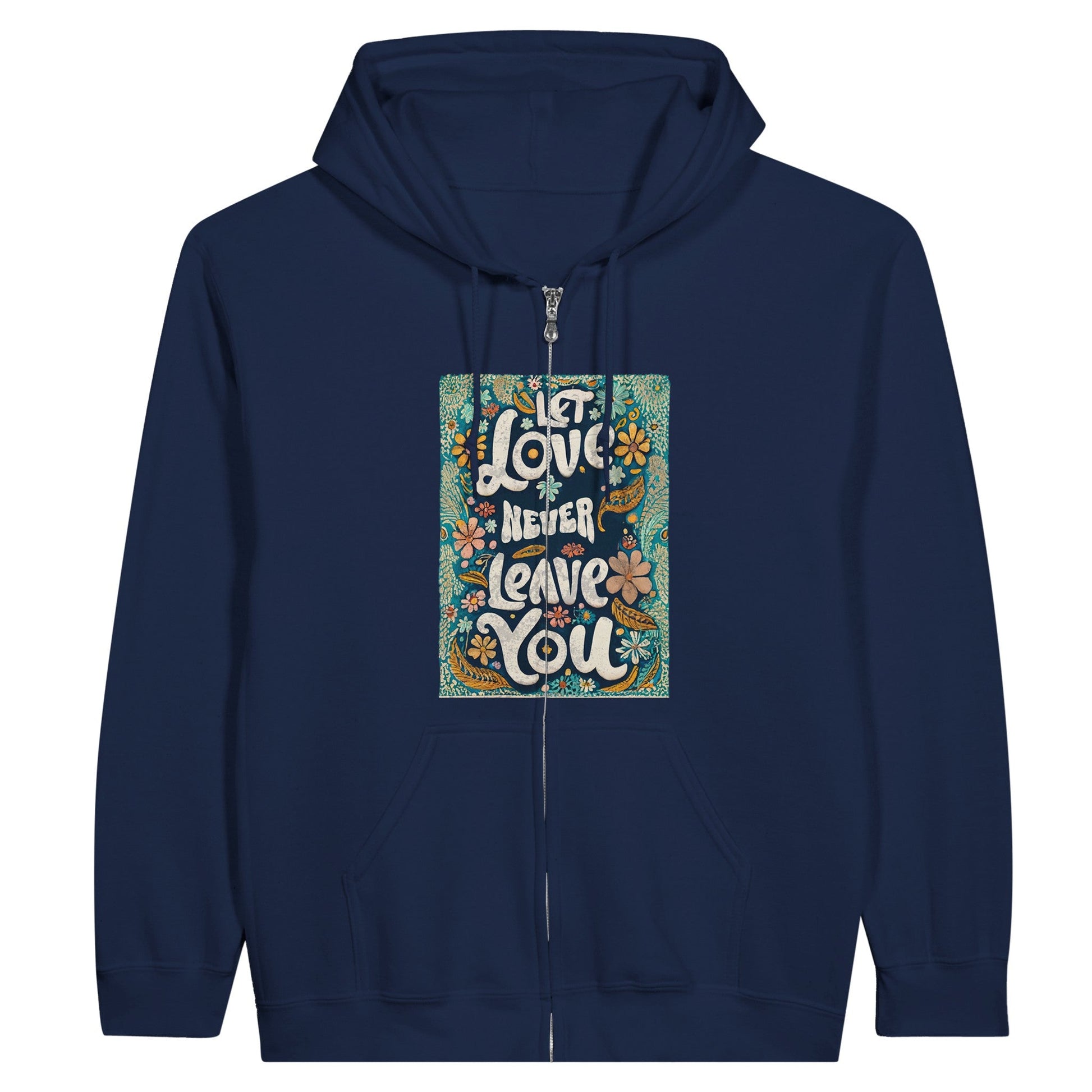 Let Love - Classic Unisex Zip HoodieYou can never go wrong with an essential zip hoodie; great for chilly days, it’s both stylish and comfortable. Our dark colors also make
 a great background for yourLove - Classic Unisex Zip Hoodie