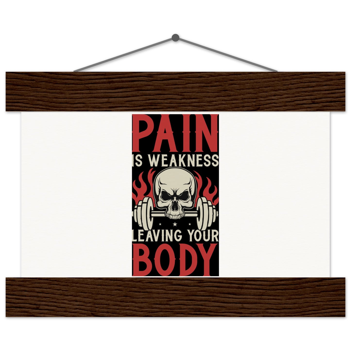 Pain - Museum-Quality Matte Paper Poster with HangerOur minimalist wooden hangers are made with four magnetic wooden dowels, two that clamp to the top of your print and two that clamp to the bottom to give a vintage lPain - Museum-Quality Matte Paper Poster