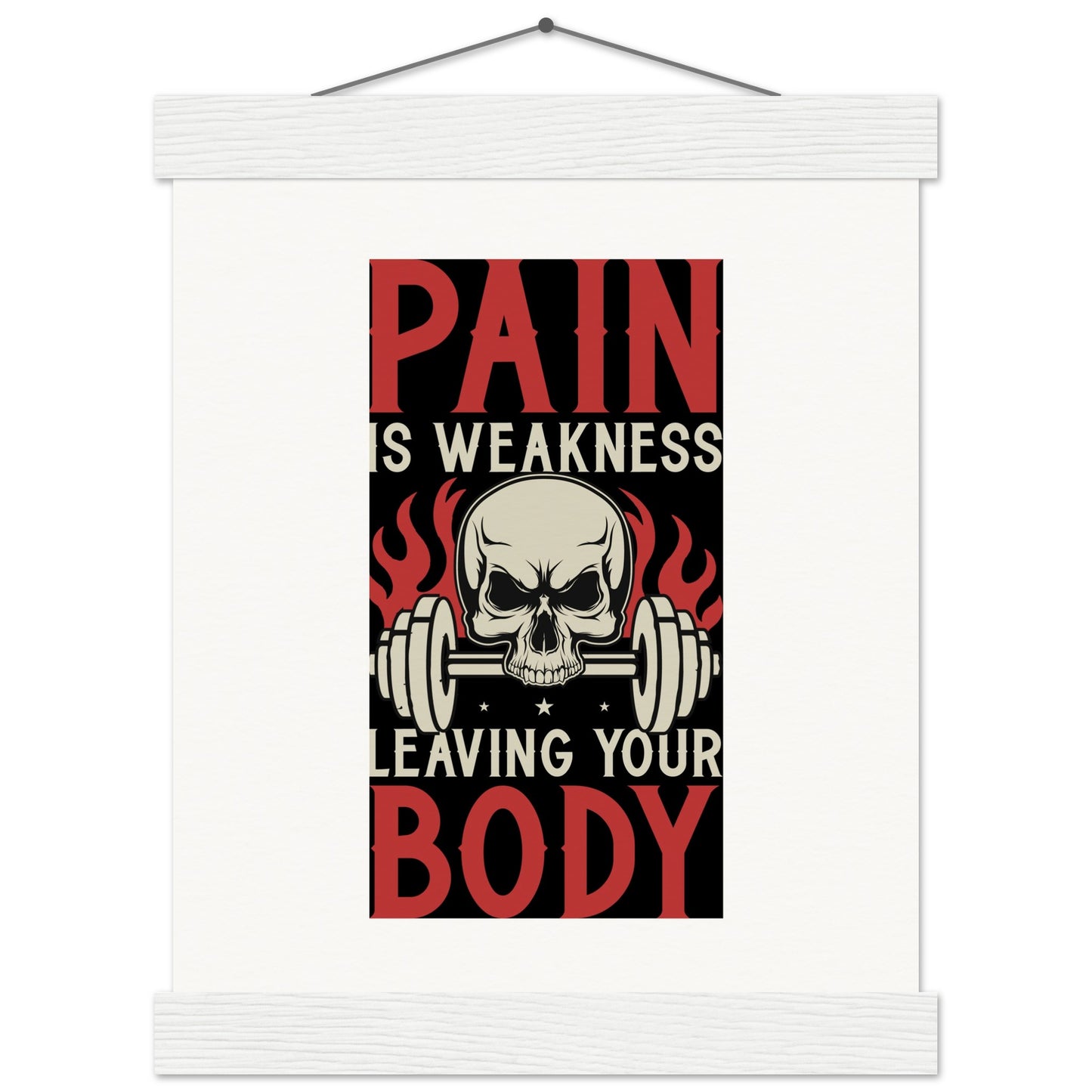 Pain - Museum-Quality Matte Paper Poster with HangerOur minimalist wooden hangers are made with four magnetic wooden dowels, two that clamp to the top of your print and two that clamp to the bottom to give a vintage lPain - Museum-Quality Matte Paper Poster