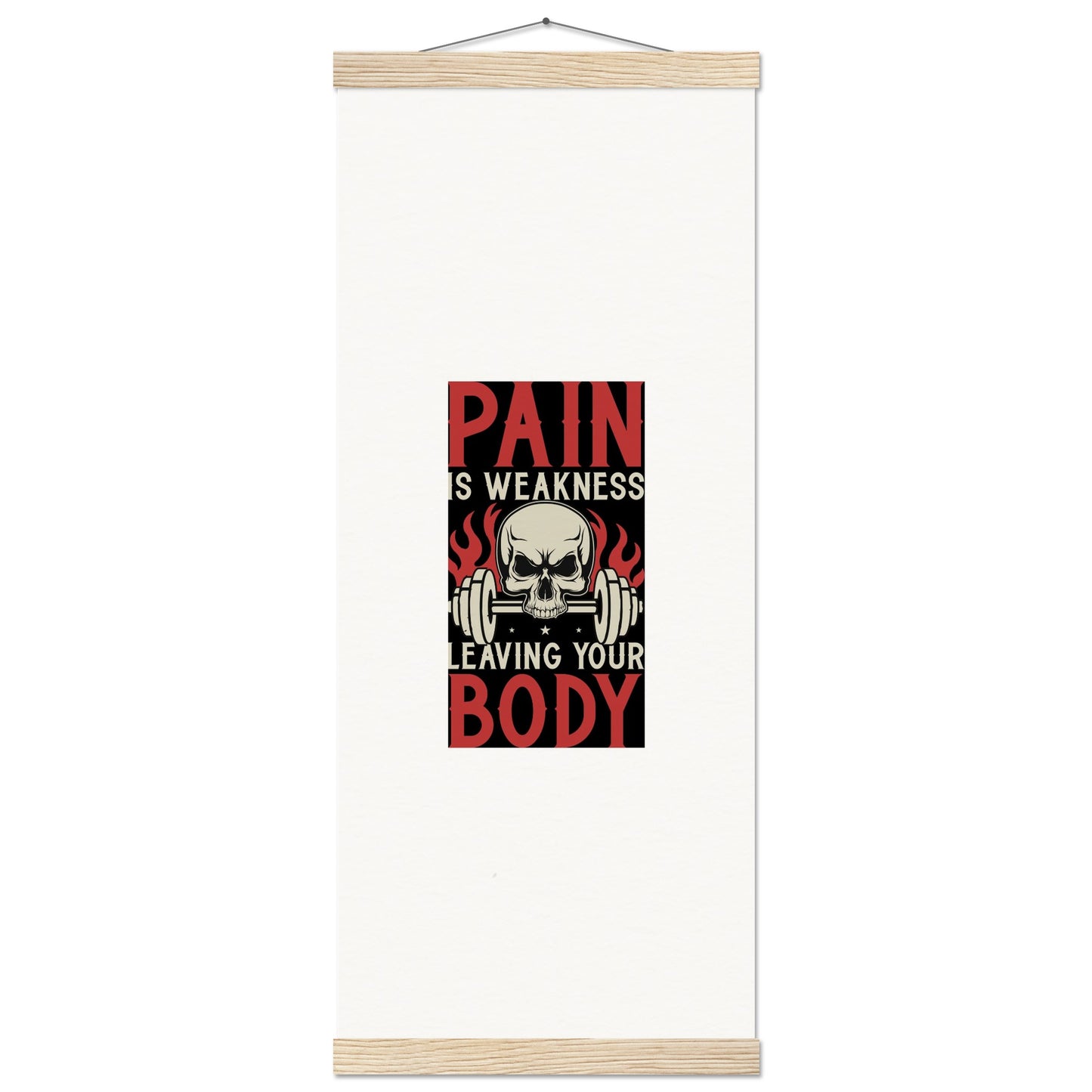 Pain - Museum-Quality Matte Paper Poster with HangerOur minimalist wooden hangers are made with four magnetic wooden dowels, two that clamp to the top of your print and two that clamp to the bottom to give a vintage lPain - Museum-Quality Matte Paper Poster