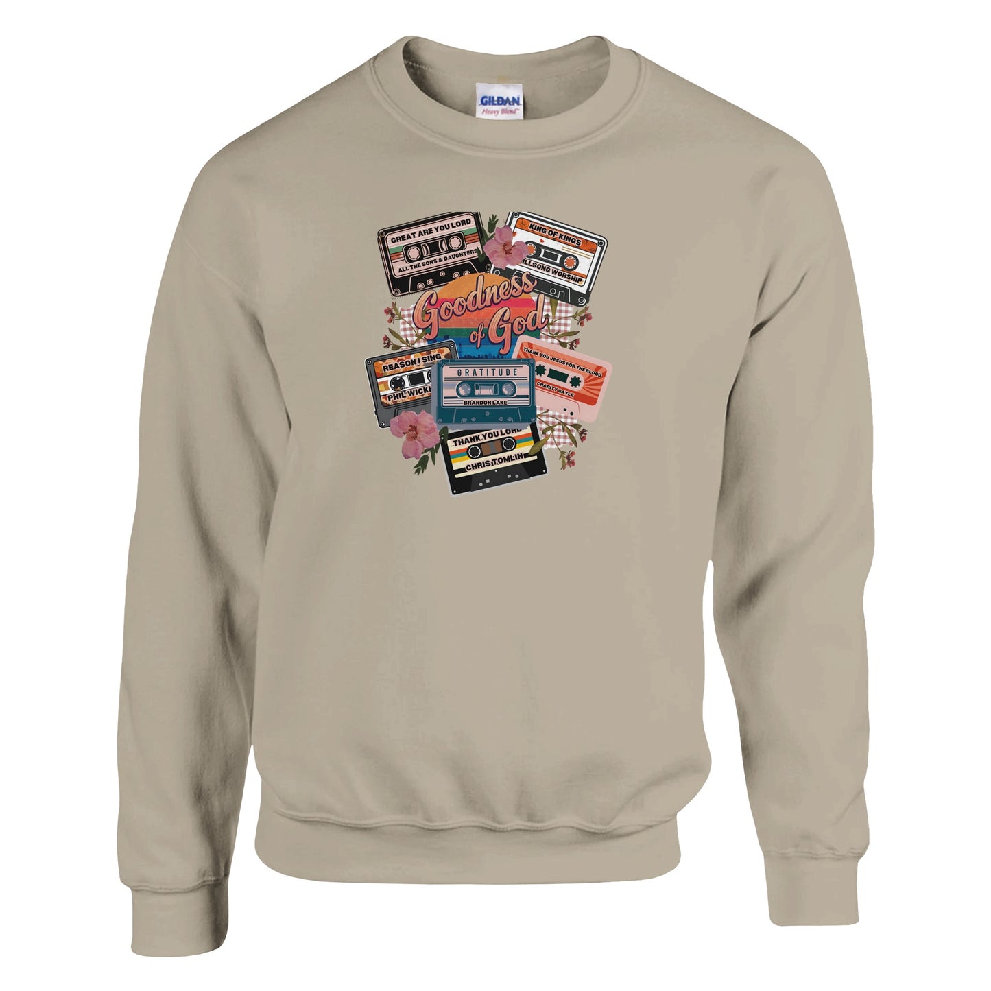 tape - Classic Unisex Crewneck Sweatshirt | Gildan® 18000A heavy blend sweatshirt. Crafted from a soft blend of 50% cotton and 50% polyester.
 Features air jet yarn for a softer feel and reduced pilling.
Double-needle stittape - Classic Unisex Crewneck Sweatshirt