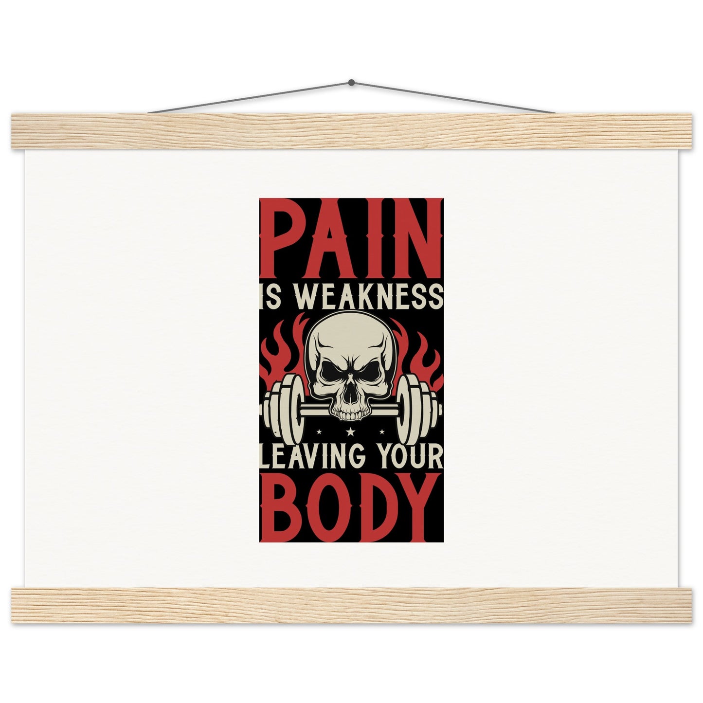 Pain - Museum-Quality Matte Paper Poster with HangerOur minimalist wooden hangers are made with four magnetic wooden dowels, two that clamp to the top of your print and two that clamp to the bottom to give a vintage lPain - Museum-Quality Matte Paper Poster