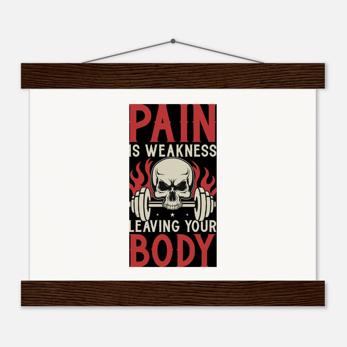 Pain - Museum-Quality Matte Paper Poster with HangerOur minimalist wooden hangers are made with four magnetic wooden dowels, two that clamp to the top of your print and two that clamp to the bottom to give a vintage lPain - Museum-Quality Matte Paper Poster