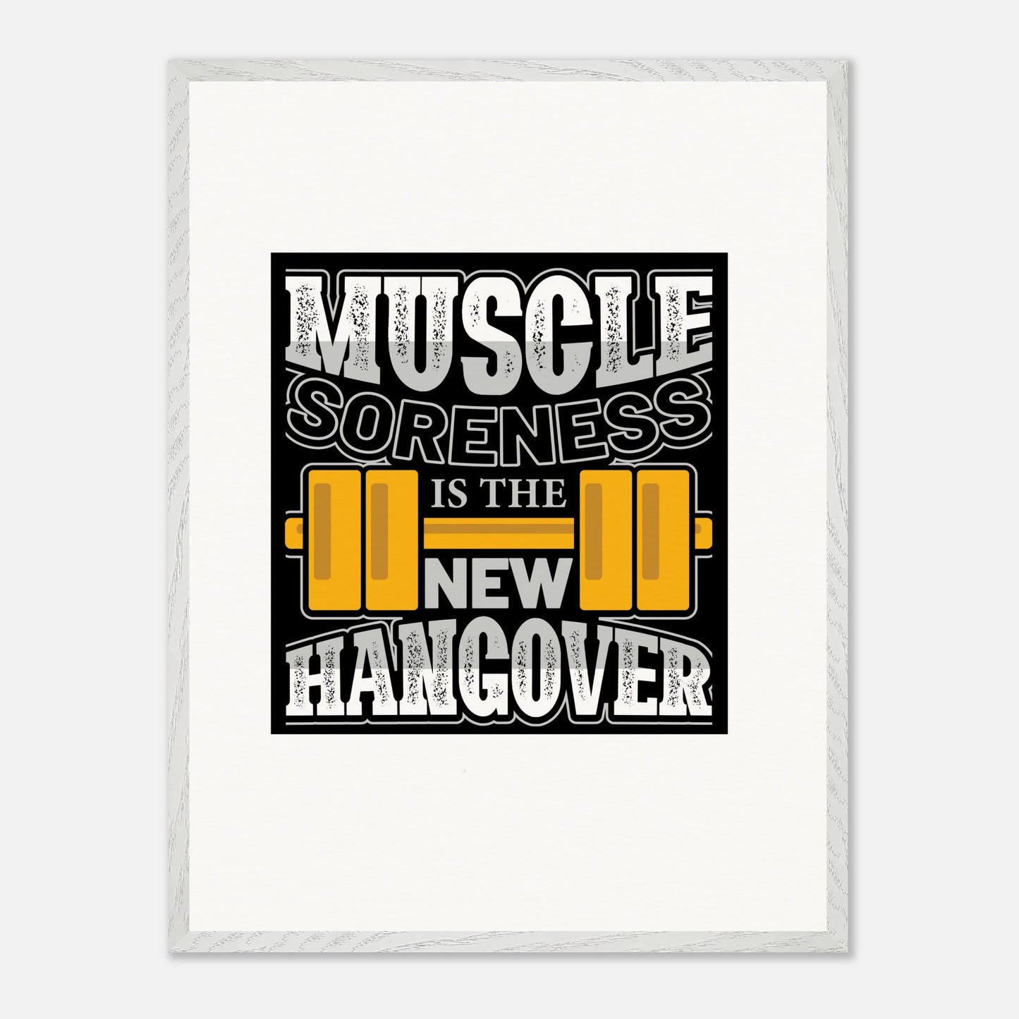 Muscle soreness - Premium Wooden Framed Poster With Museum-Quality MatOur ready-to-hang premium wooden framed posters showcase meticulous craftsmanship. Milled from responsibly sourced oak, our natural frames have a classic appeal, whiMuscle soreness - Premium Wooden Framed Poster