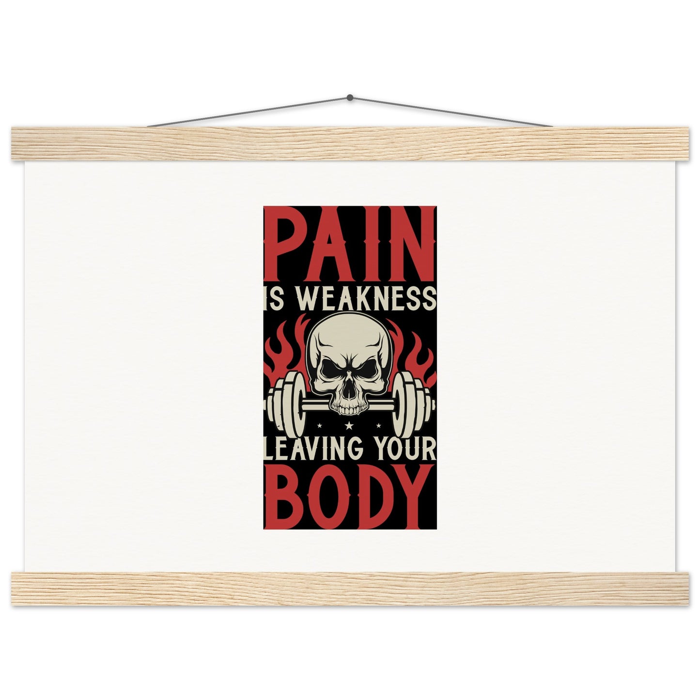 Pain - Museum-Quality Matte Paper Poster with HangerOur minimalist wooden hangers are made with four magnetic wooden dowels, two that clamp to the top of your print and two that clamp to the bottom to give a vintage lPain - Museum-Quality Matte Paper Poster