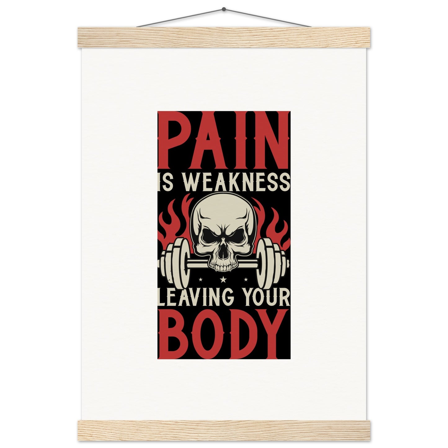 Pain - Museum-Quality Matte Paper Poster with HangerOur minimalist wooden hangers are made with four magnetic wooden dowels, two that clamp to the top of your print and two that clamp to the bottom to give a vintage lPain - Museum-Quality Matte Paper Poster