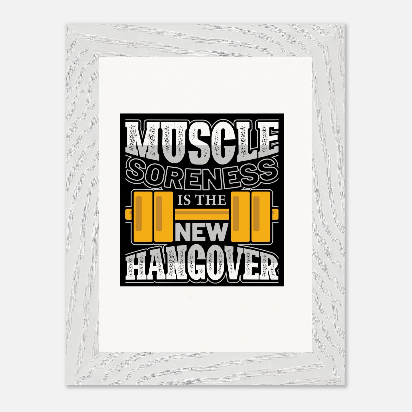 Muscle soreness - Premium Wooden Framed Poster With Museum-Quality MatOur ready-to-hang premium wooden framed posters showcase meticulous craftsmanship. Milled from responsibly sourced oak, our natural frames have a classic appeal, whiMuscle soreness - Premium Wooden Framed Poster