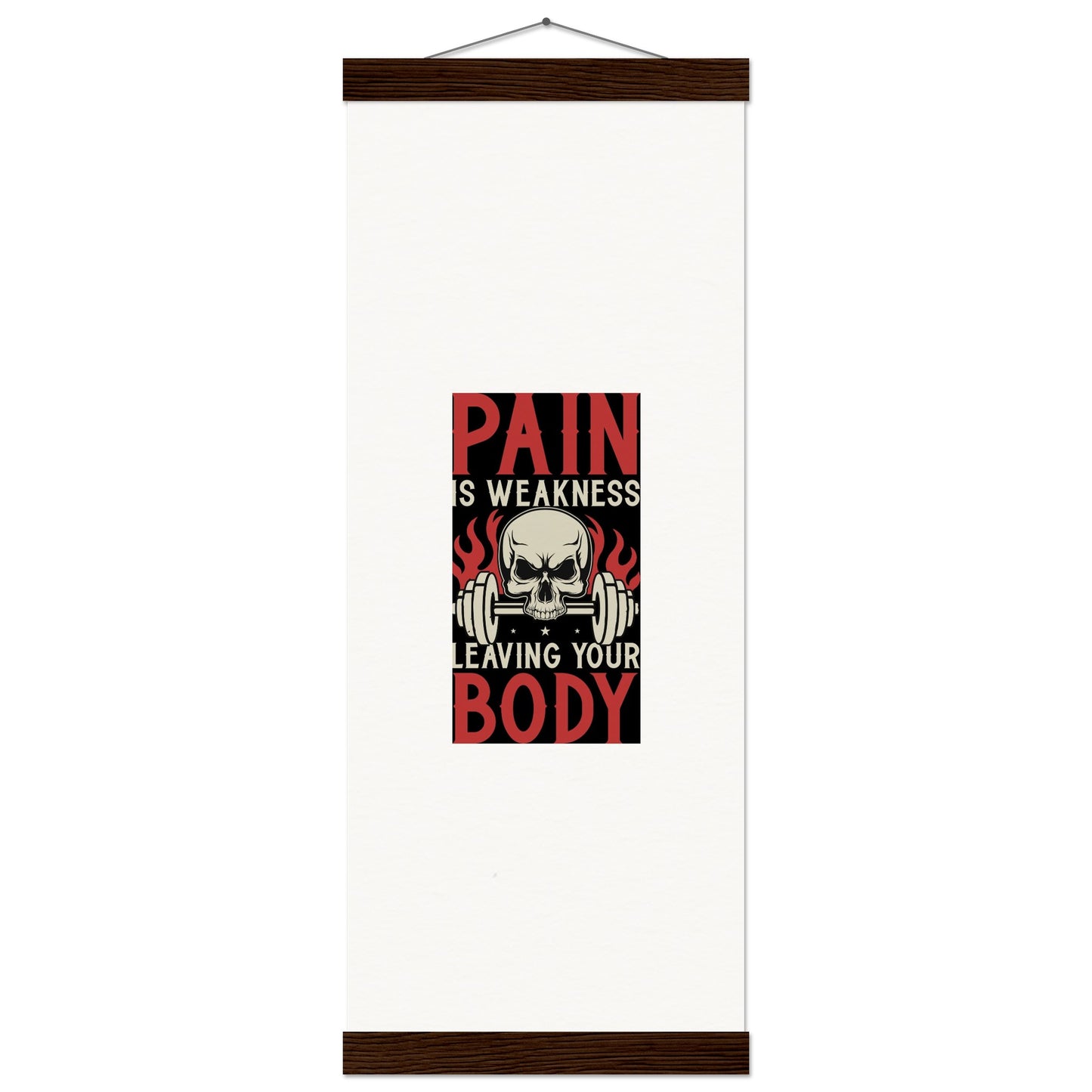 Pain - Museum-Quality Matte Paper Poster with HangerOur minimalist wooden hangers are made with four magnetic wooden dowels, two that clamp to the top of your print and two that clamp to the bottom to give a vintage lPain - Museum-Quality Matte Paper Poster