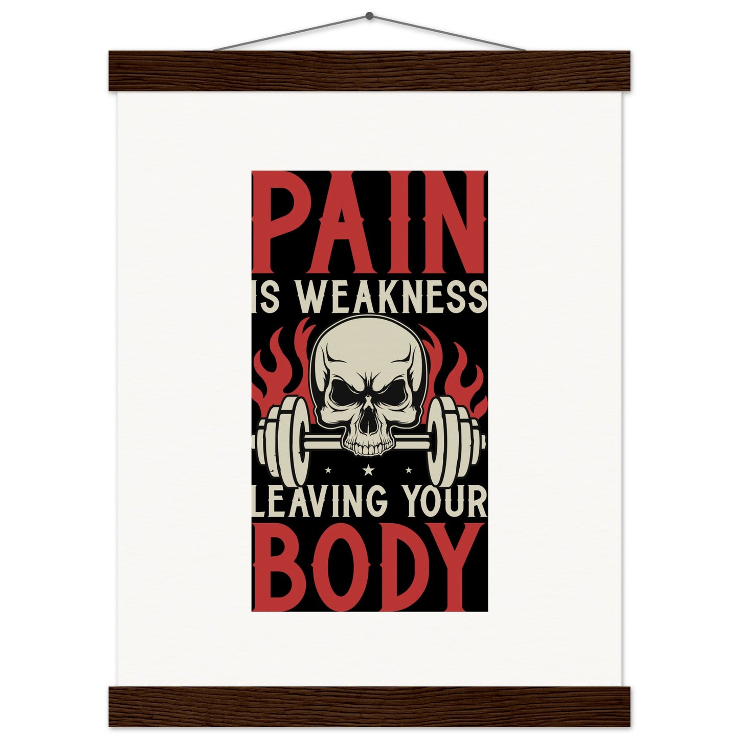 Pain - Museum-Quality Matte Paper Poster with HangerOur minimalist wooden hangers are made with four magnetic wooden dowels, two that clamp to the top of your print and two that clamp to the bottom to give a vintage lPain - Museum-Quality Matte Paper Poster