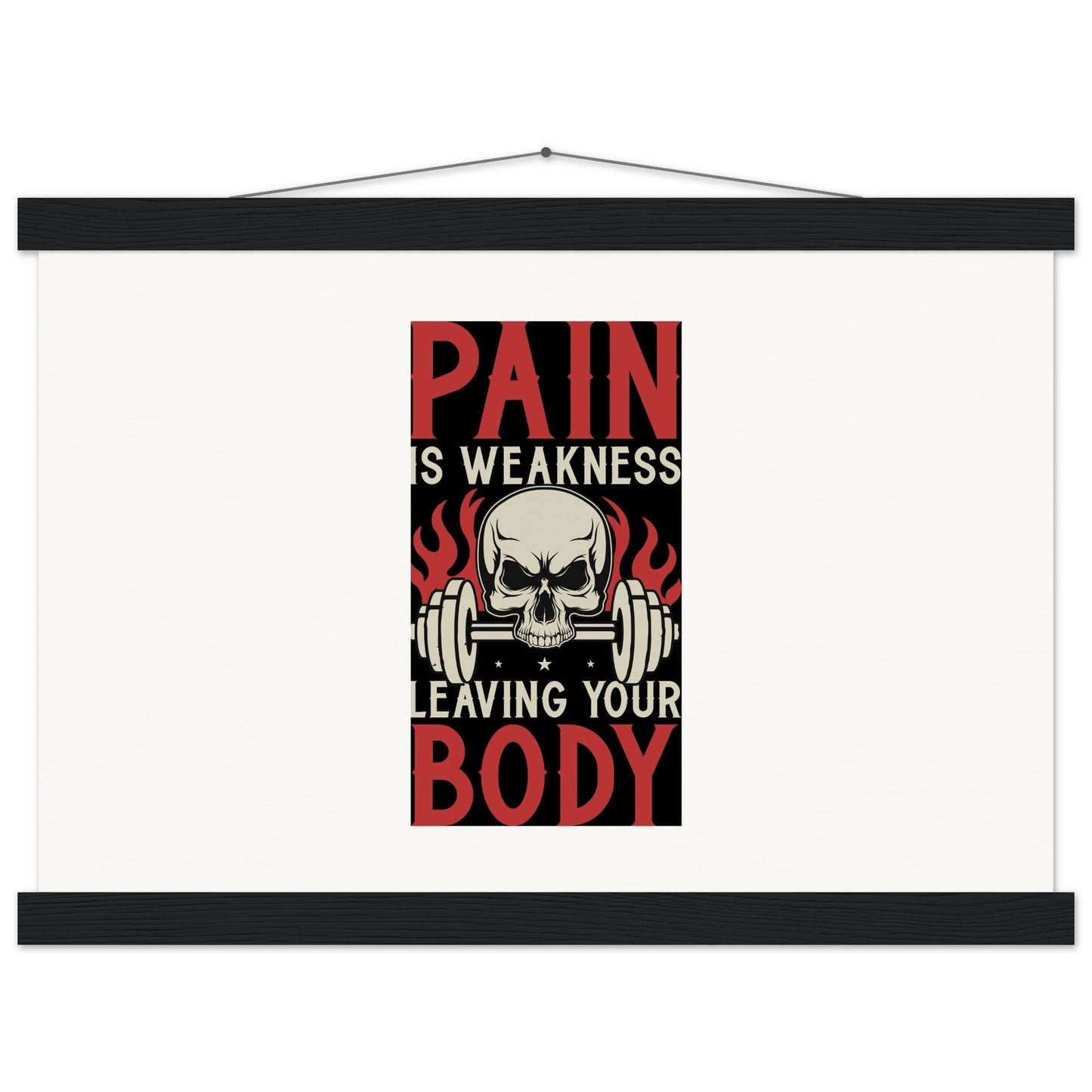 Pain - Museum-Quality Matte Paper Poster with HangerOur minimalist wooden hangers are made with four magnetic wooden dowels, two that clamp to the top of your print and two that clamp to the bottom to give a vintage lPain - Museum-Quality Matte Paper Poster