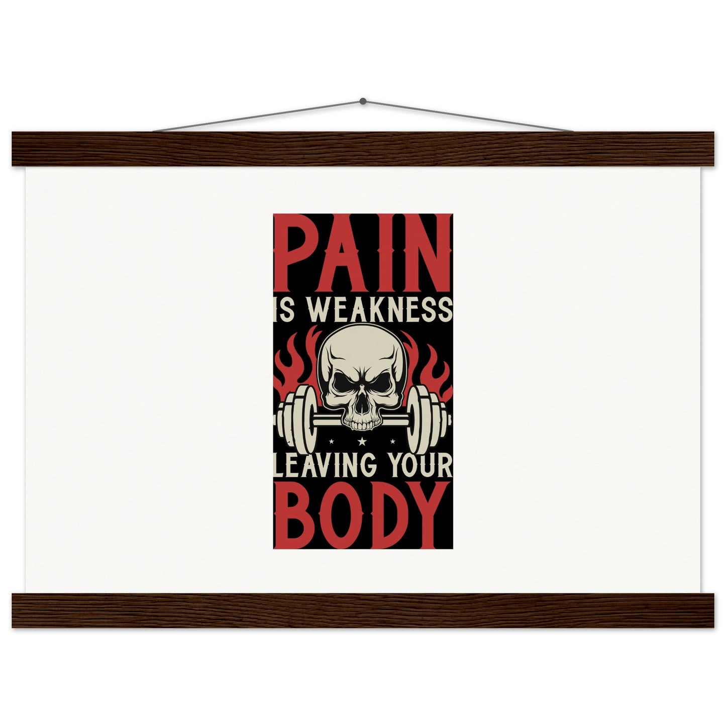 Pain - Museum-Quality Matte Paper Poster with HangerOur minimalist wooden hangers are made with four magnetic wooden dowels, two that clamp to the top of your print and two that clamp to the bottom to give a vintage lPain - Museum-Quality Matte Paper Poster