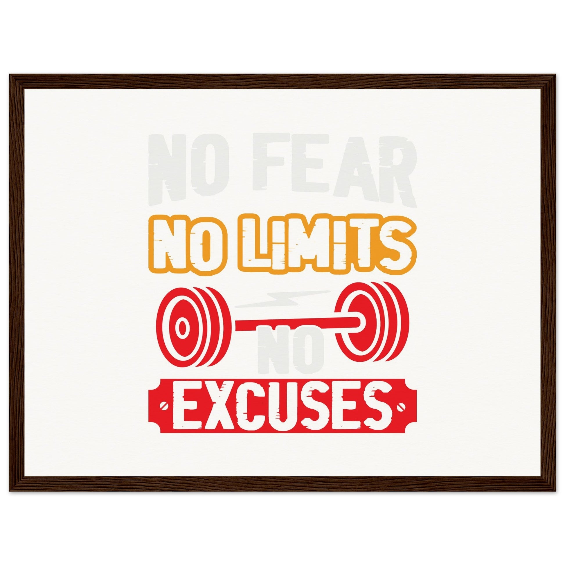 No Limits - Museum-Quality Matte Paper Wooden Framed PosterOur ready-to-hang wooden framed posters are sturdy, durable, and ready to hang instantly! The poster is made on our master's edition, archival museum-quality paper. Limits - Museum-Quality Matte Paper Wooden Framed Poster