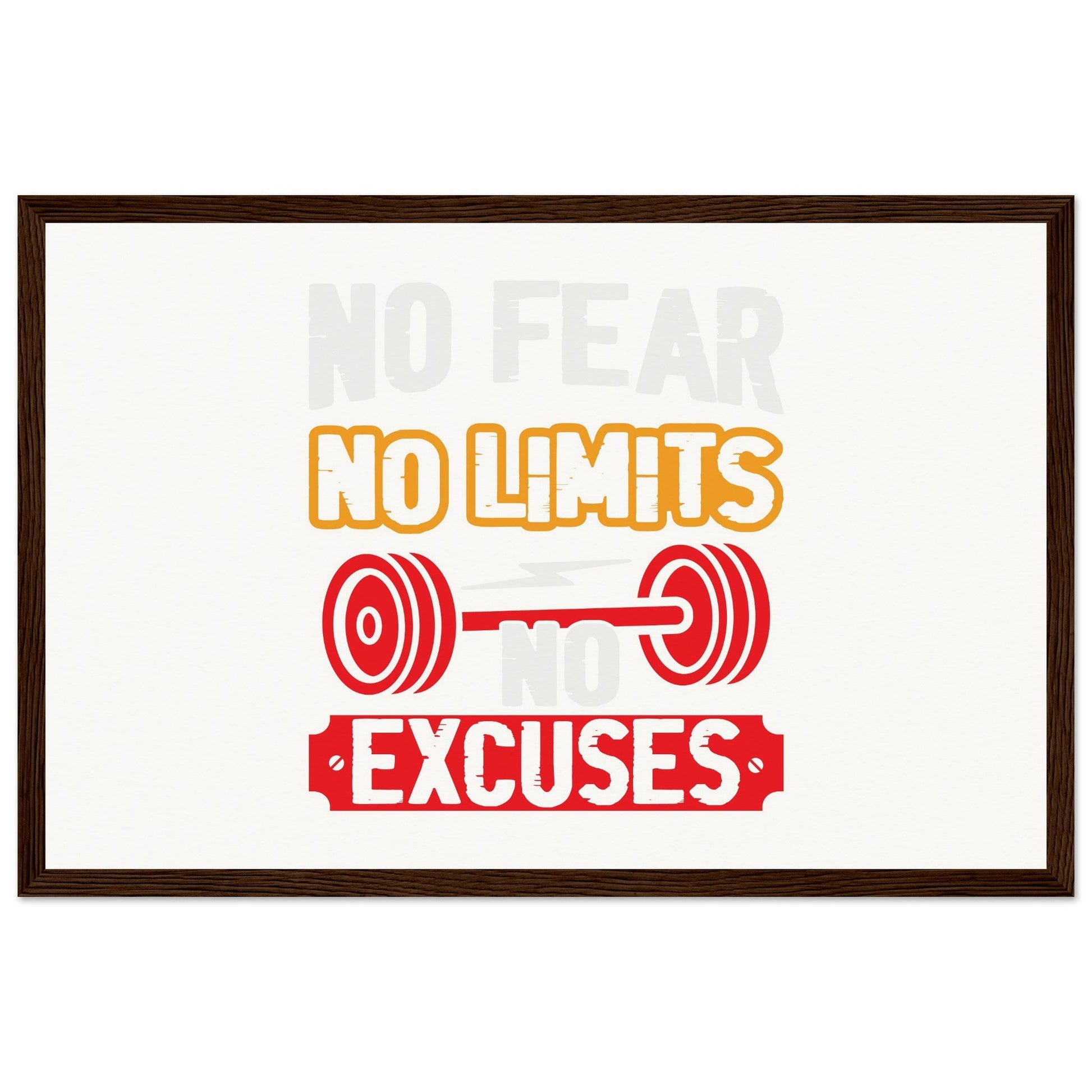 No Limits - Museum-Quality Matte Paper Wooden Framed PosterOur ready-to-hang wooden framed posters are sturdy, durable, and ready to hang instantly! The poster is made on our master's edition, archival museum-quality paper. Limits - Museum-Quality Matte Paper Wooden Framed Poster