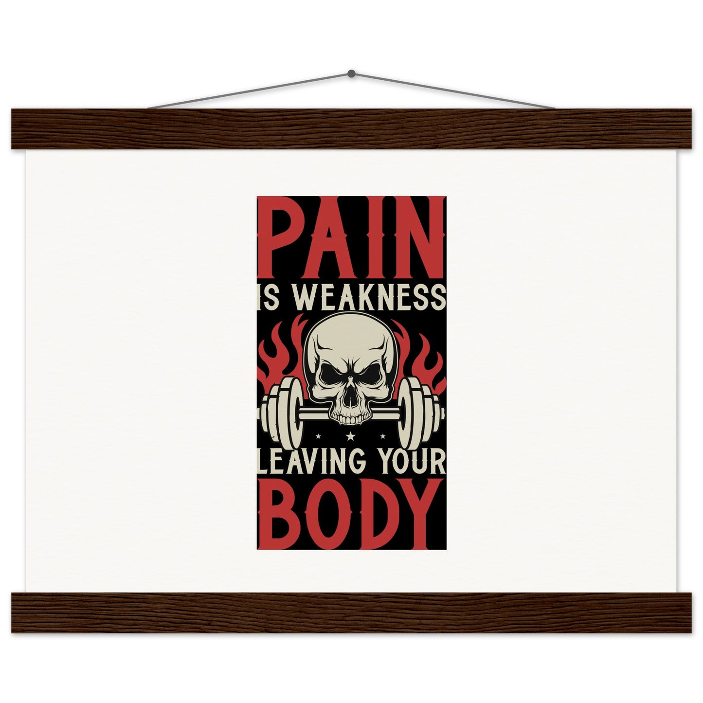 Pain - Museum-Quality Matte Paper Poster with HangerOur minimalist wooden hangers are made with four magnetic wooden dowels, two that clamp to the top of your print and two that clamp to the bottom to give a vintage lPain - Museum-Quality Matte Paper Poster